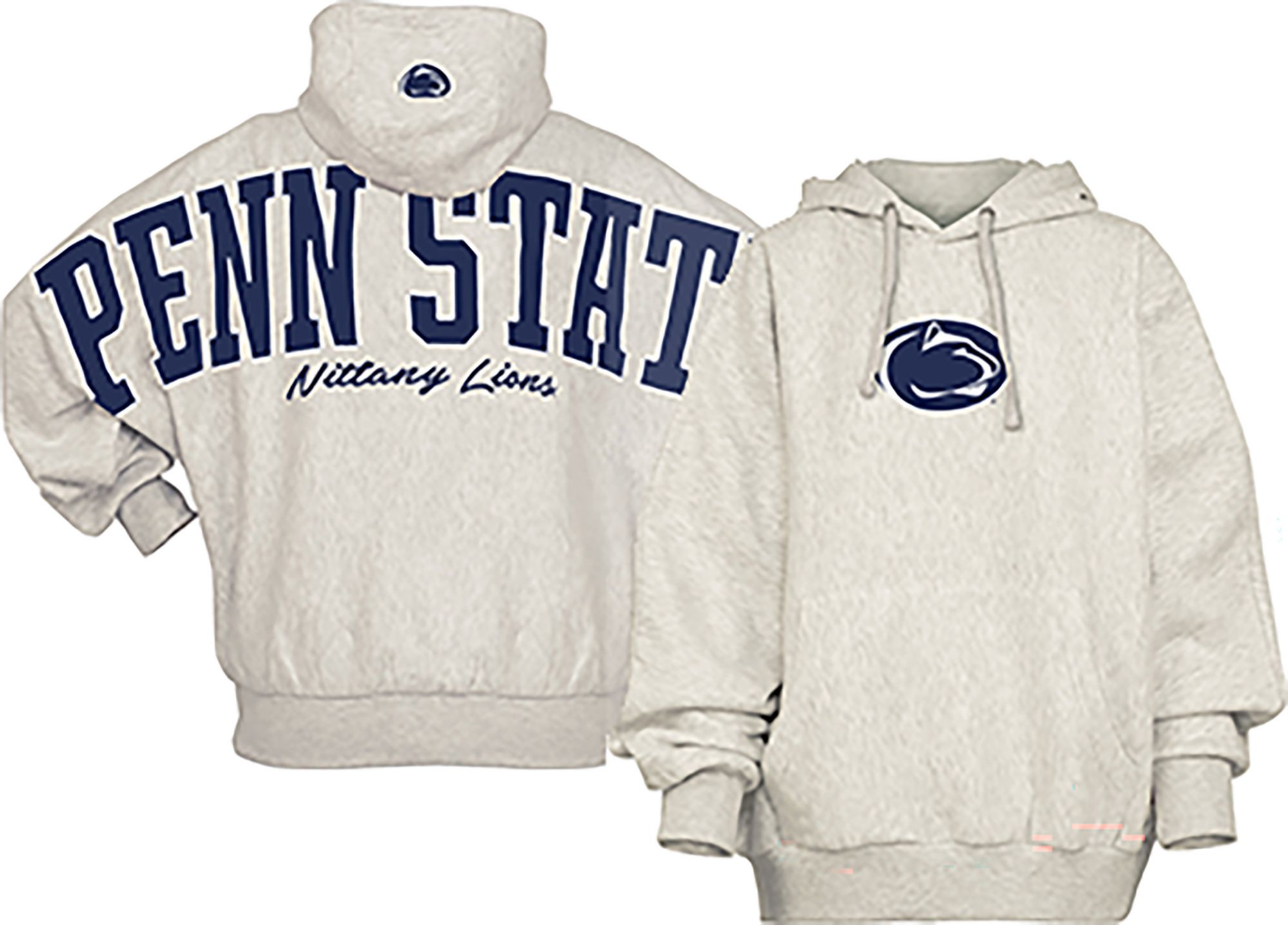 Pressbox Women's Penn State Nittany Lions Grey Belvedere Hoodie
