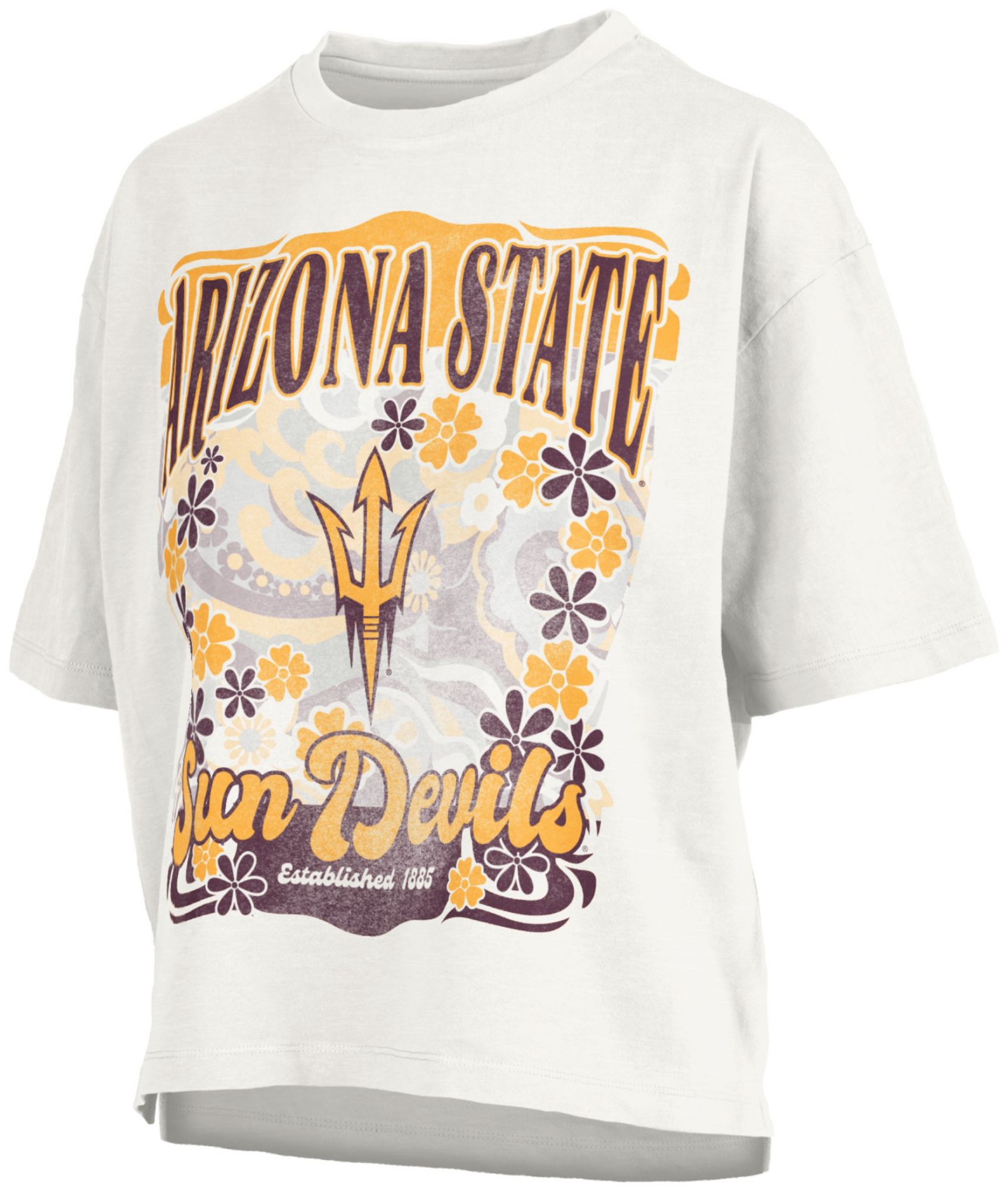 Pressbox Women's Arizona State Sun Devils White Marley T-Shirt