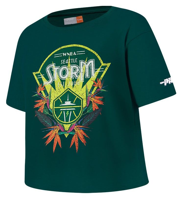 Pro Standard Girls' Seattle Storm Forest Green Paradise Boxy T