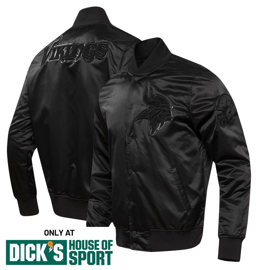 wings + horns ウイングスアンドホーンズ スタジャン S ブラック Pro Standard Men's Minnesota Vikings Black Satin Jacket | Dick's