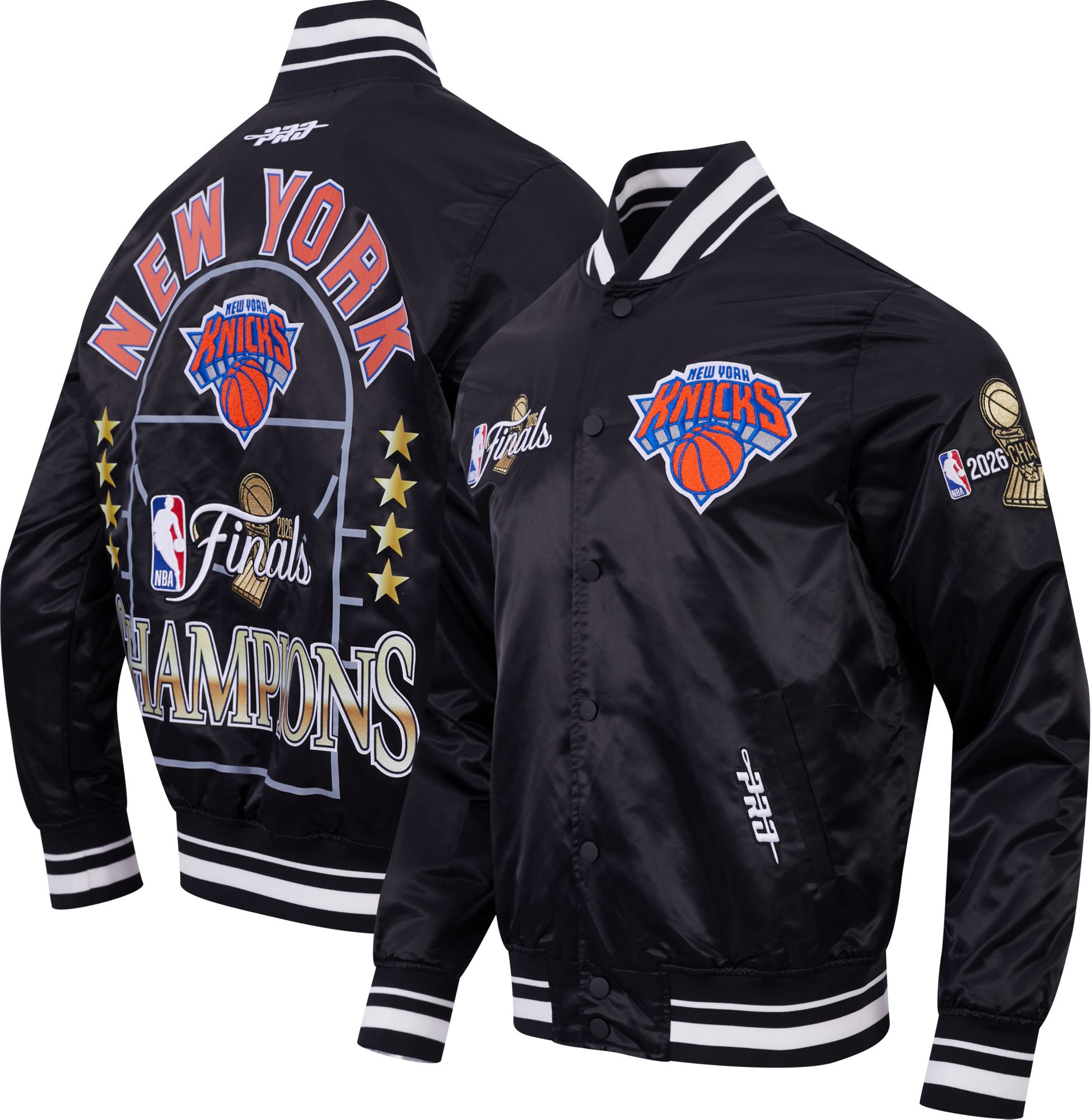 Pro Standard Adult 2026 NBA Champions New York Knicks Satin Jacket
