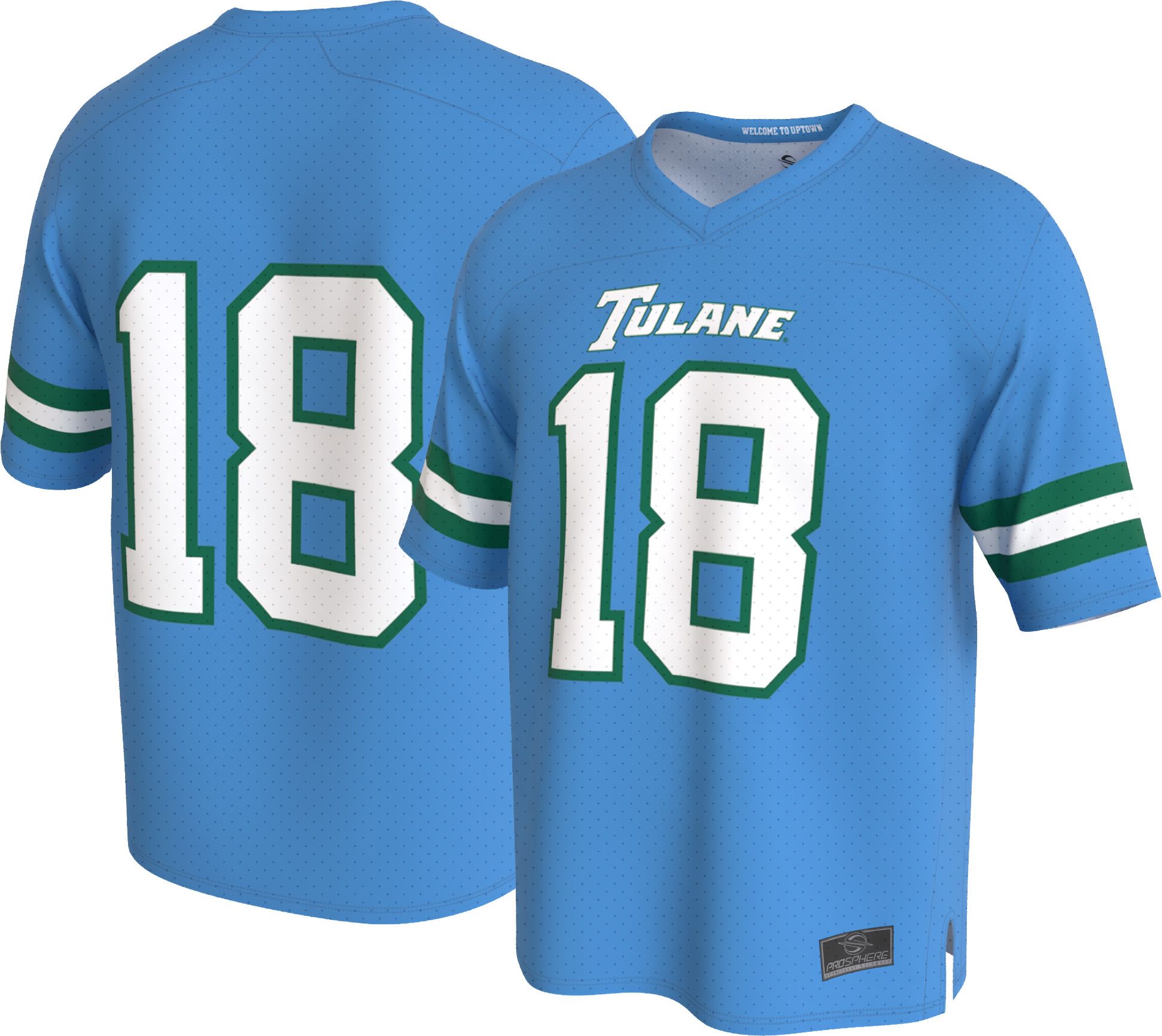 トップス XL FCRB 26AW AUTHENTIC L/S TEE TURQUOISE ProSphere Men's Tulane Green Wave Football Jersey | Dick's