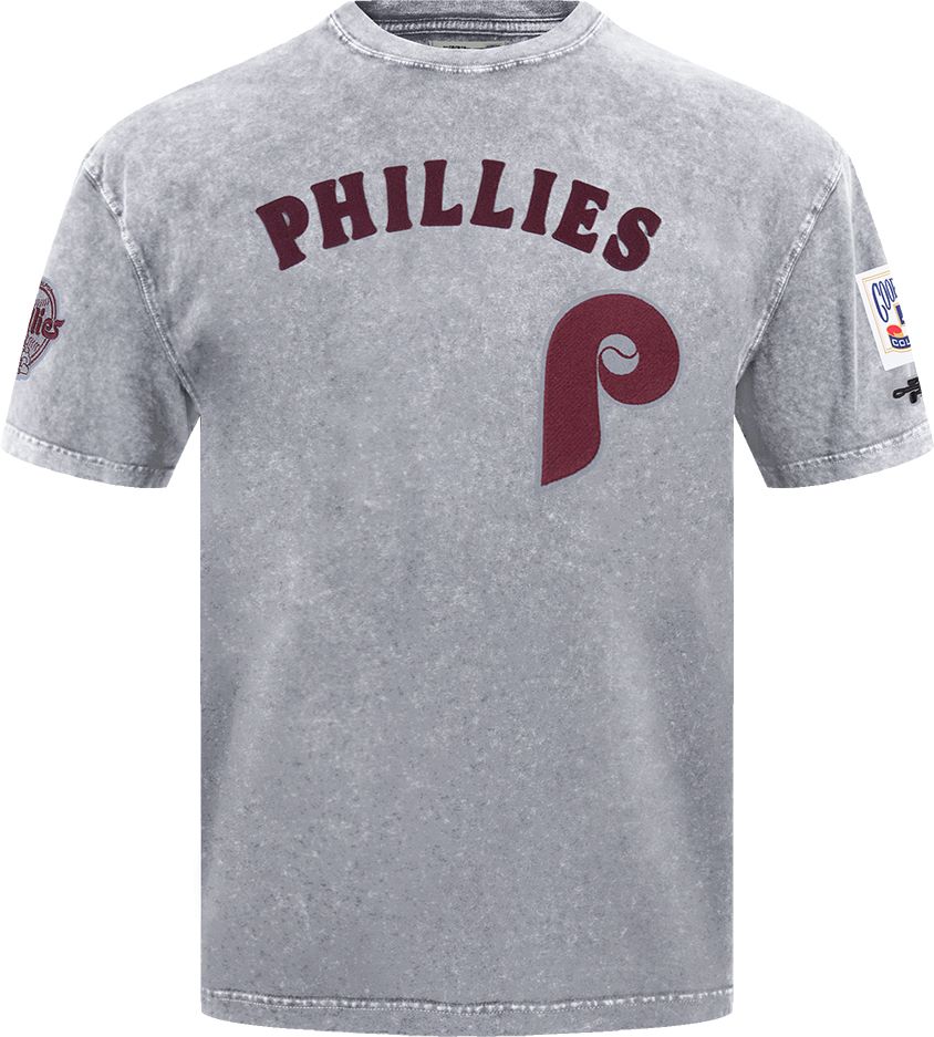 Pro Standard Men's Philadelphia Phillies Grey Enzyme Washed T