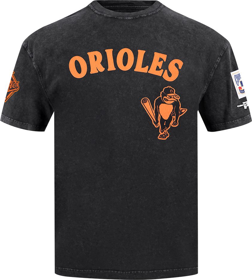 80's MADE IN U.S.A 13starリンガーTee 裾シングル Pro Standard Men's Baltimore Orioles Black Enzyme Washed T-Shirt