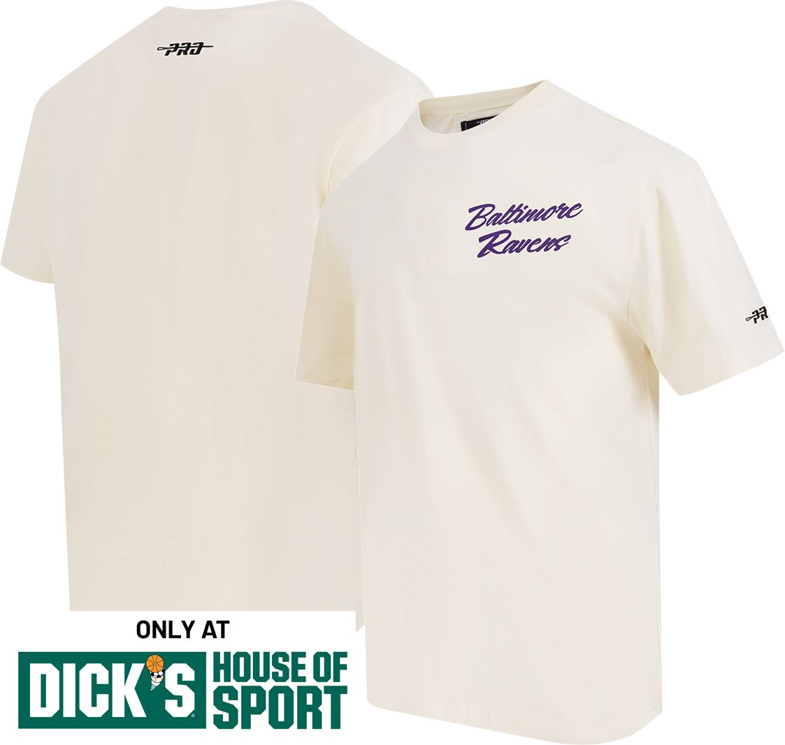 Pro Standard Men's Baltimore Ravens 0 Eggshell Script Drop