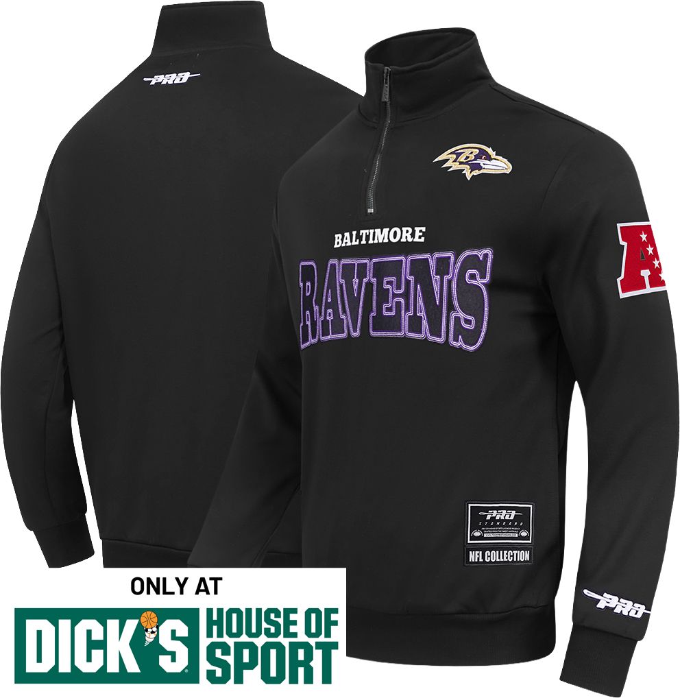Pro Standard Men's Baltimore Ravens Black Day One 1/2 Zip Fleece