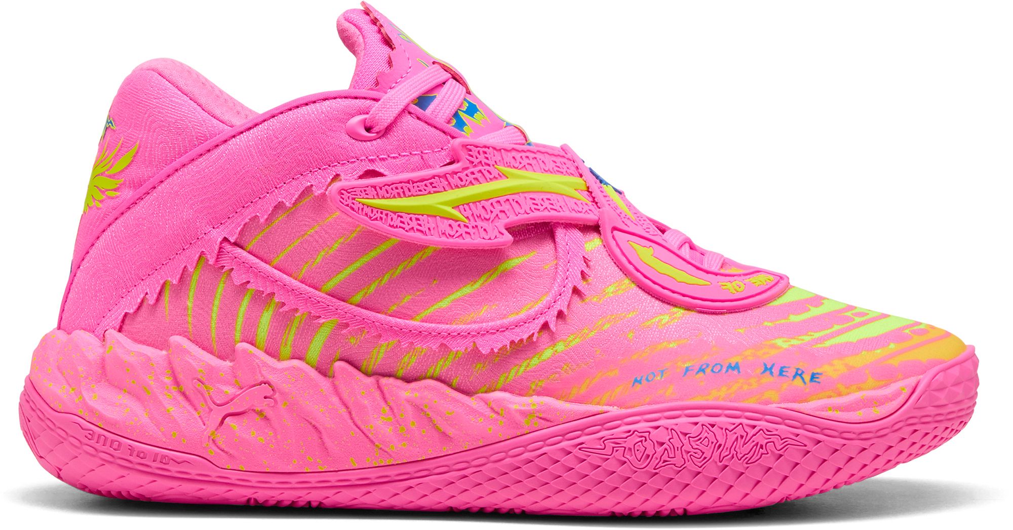 Puma バスケットボールシューズ ピンク/イエロー