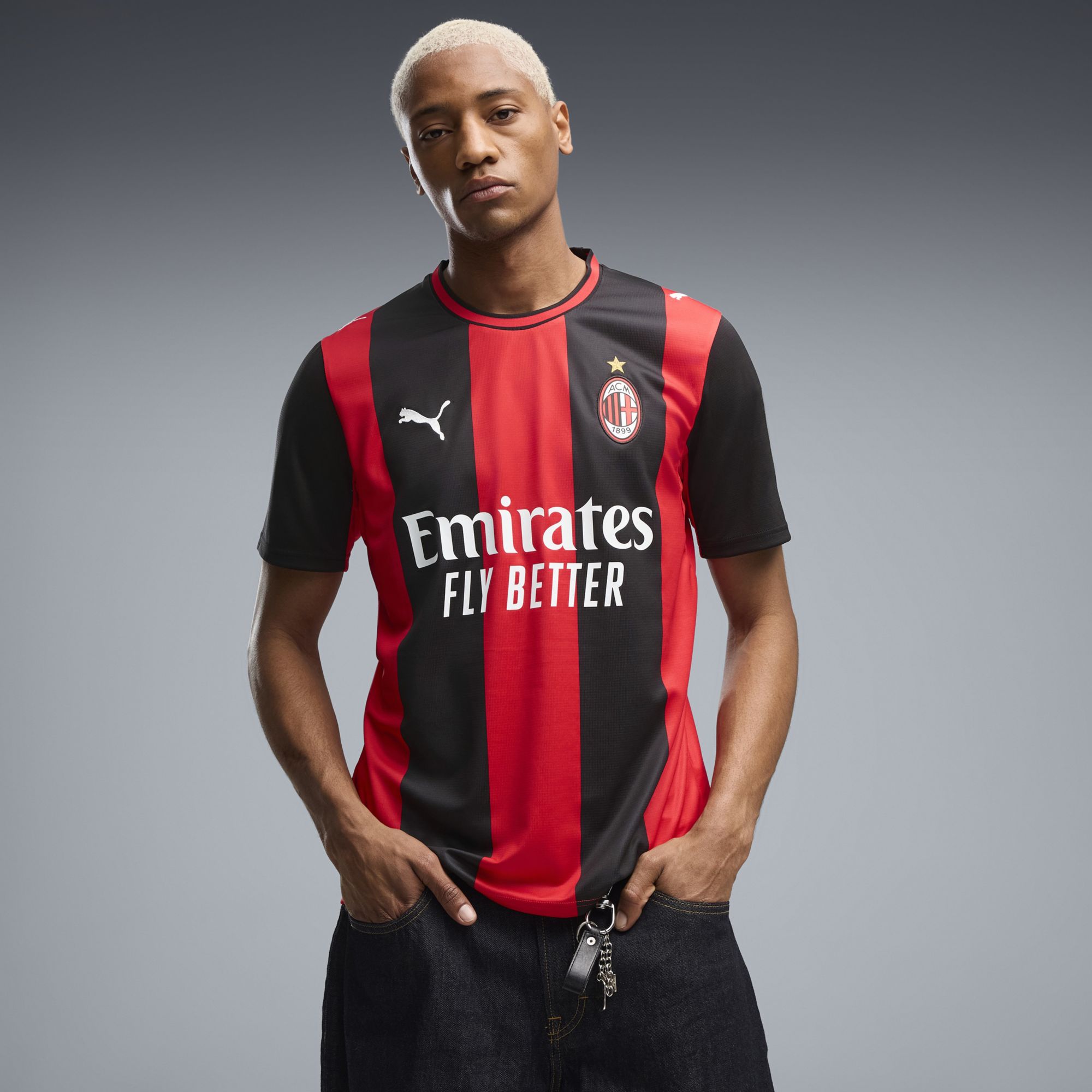 PUMA Adult AC Milan Black 2026 Home Replica Jersey | Dick's