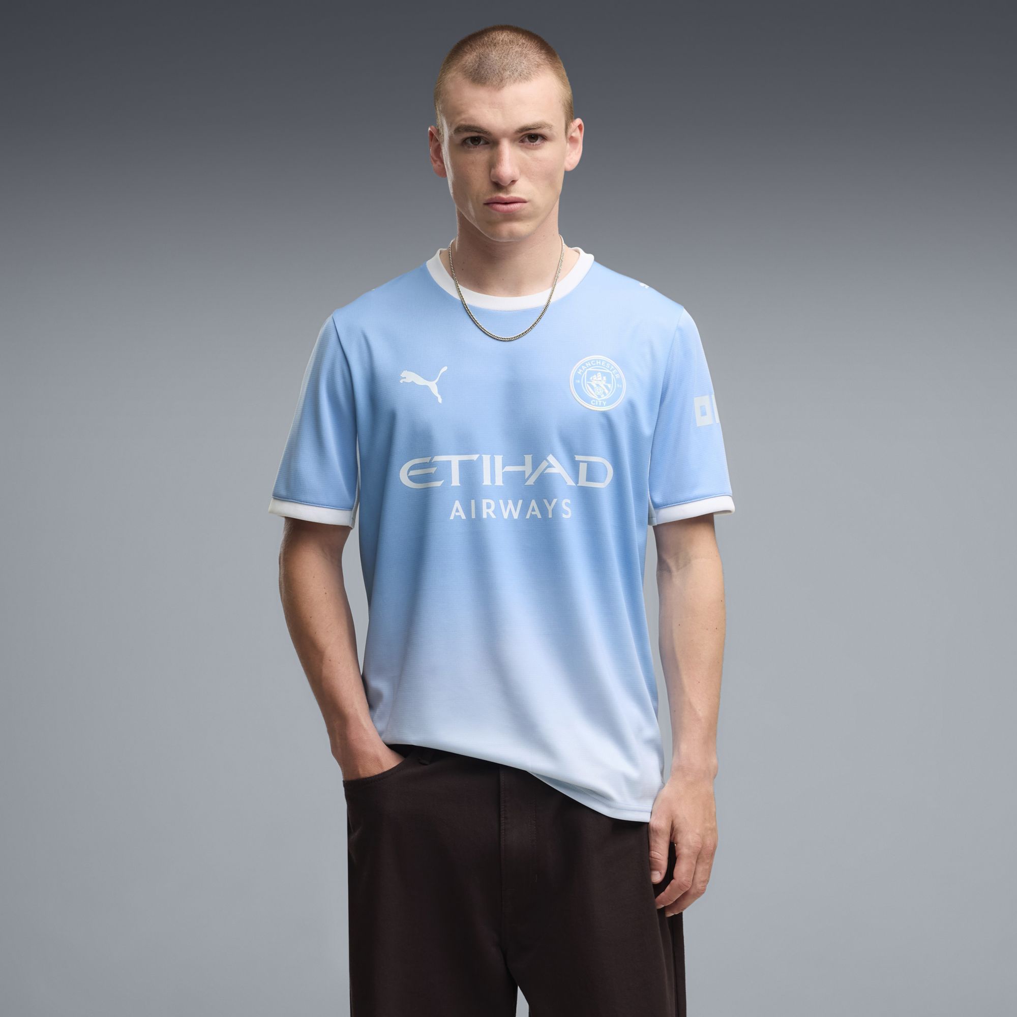 PUMA Adult Manchester City Light Blue 2026 Home Replica Jersey