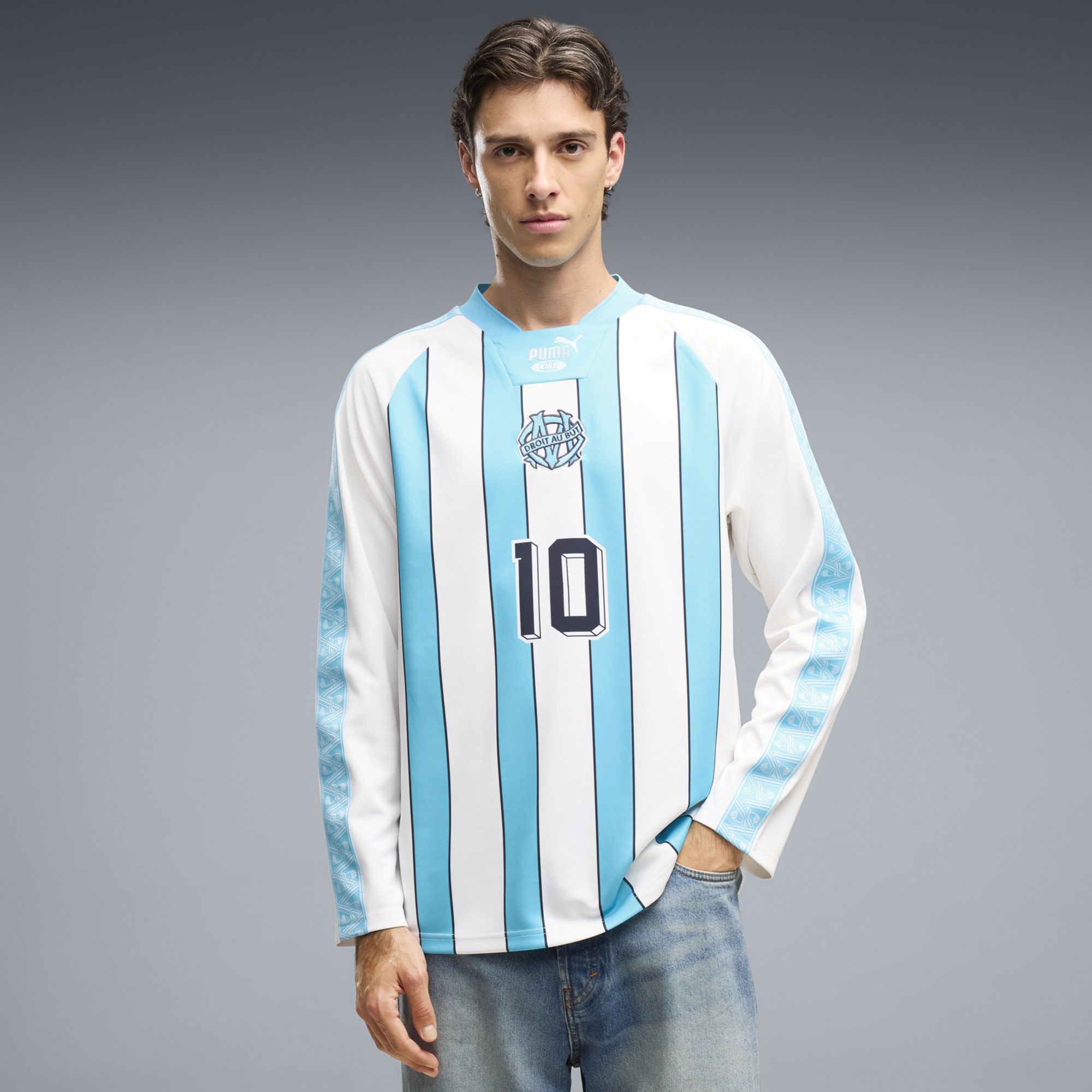PUMA Adult Olympique Marseille White 2026 Vintage Jersey | Dick's