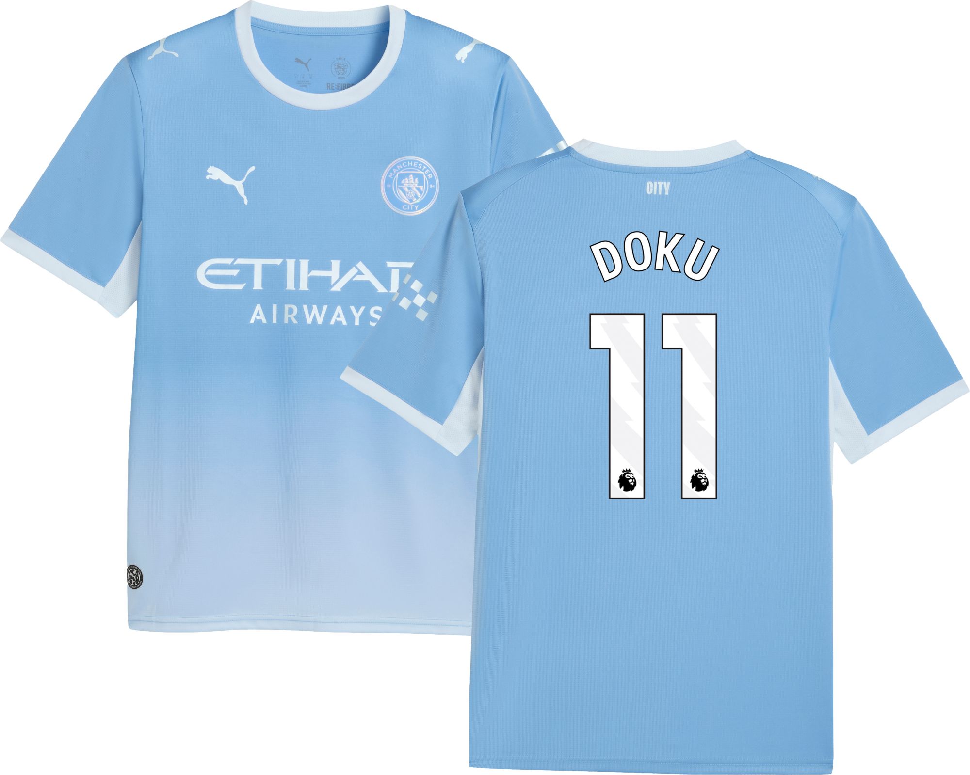PUMA Adult Manchester City Jeremy Doku 2026 Home Replica Jersey
