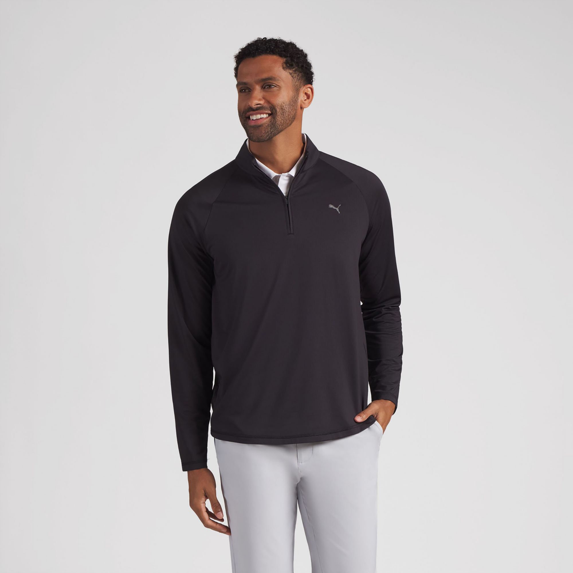 PUMA Men's Lightweight Grid LC Golf ¼ Zip | Golf Galaxy