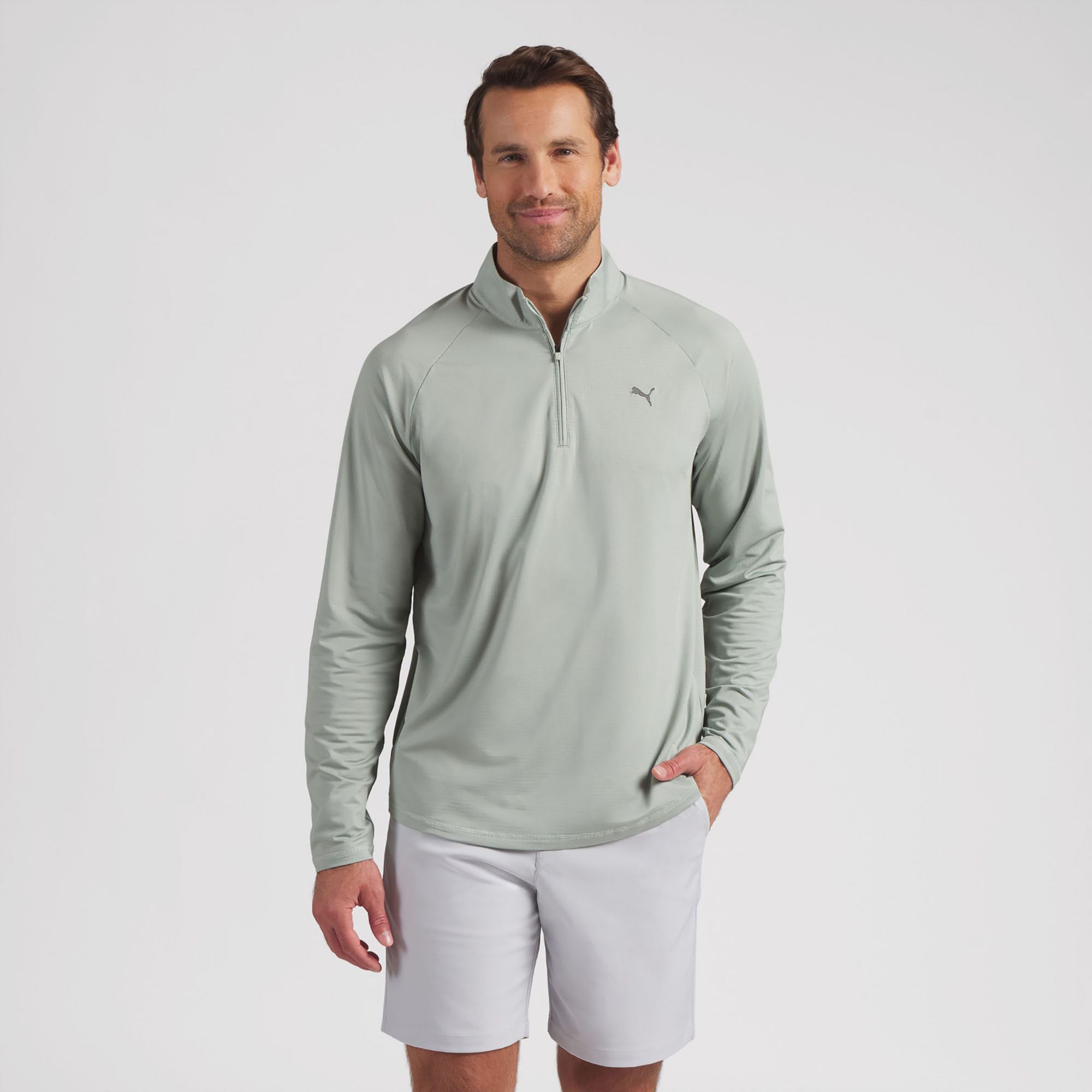 PUMA Men's Lightweight Grid LC Golf ¼ Zip | Golf Galaxy