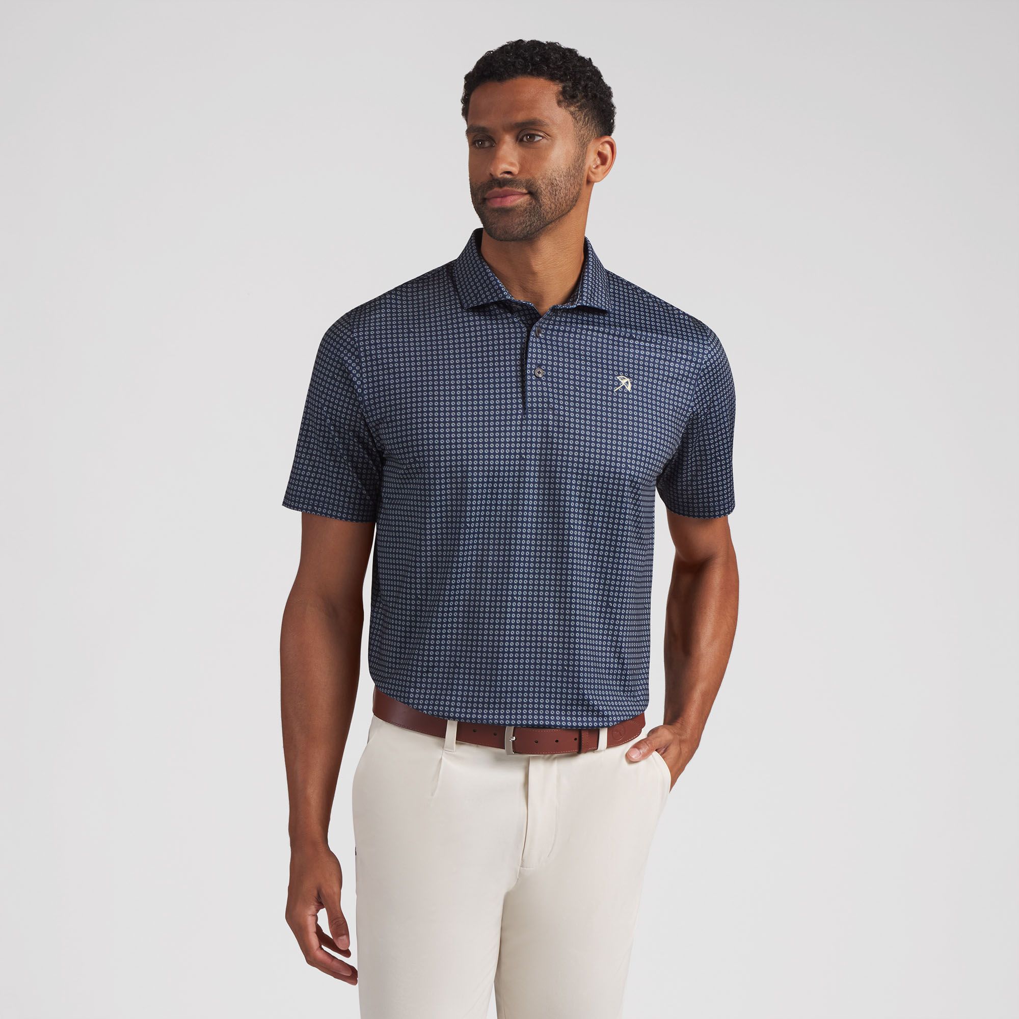 PUMA X AP Men's MATTR Geo Golf Polo | Golf Galaxy
