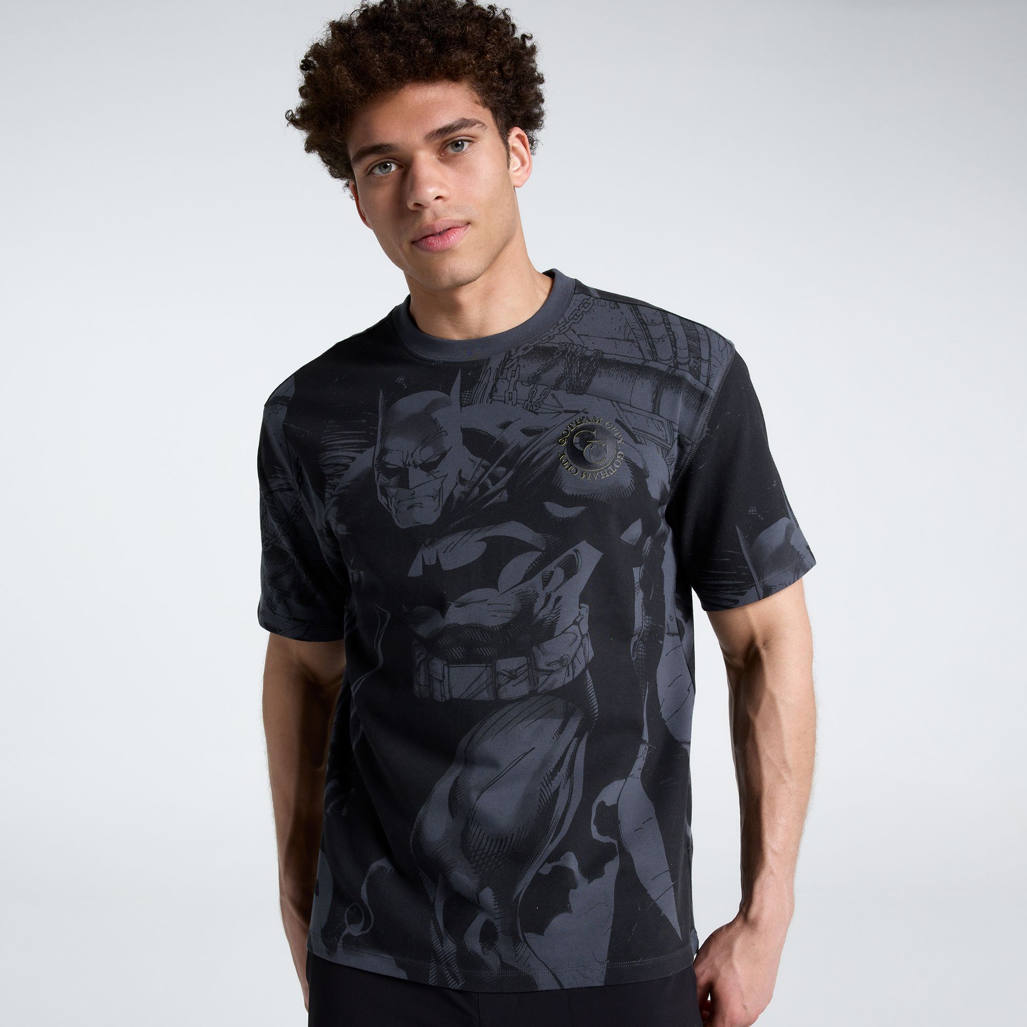 トップス  batman DC x DSG Men's Batman Black Relaxed Cotton T-Shirt | Dick's