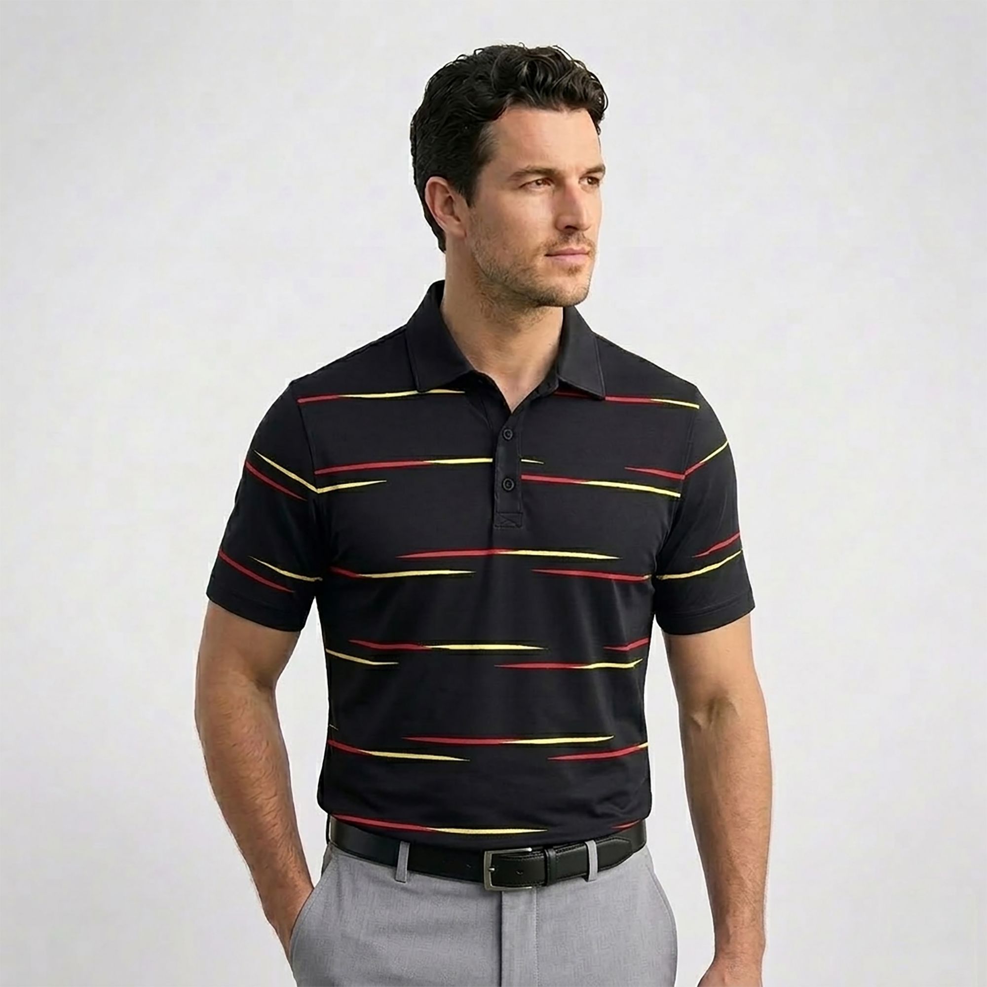 Reebok Men's Golf Flag Stripe Polo | Dick's Sporting Goods