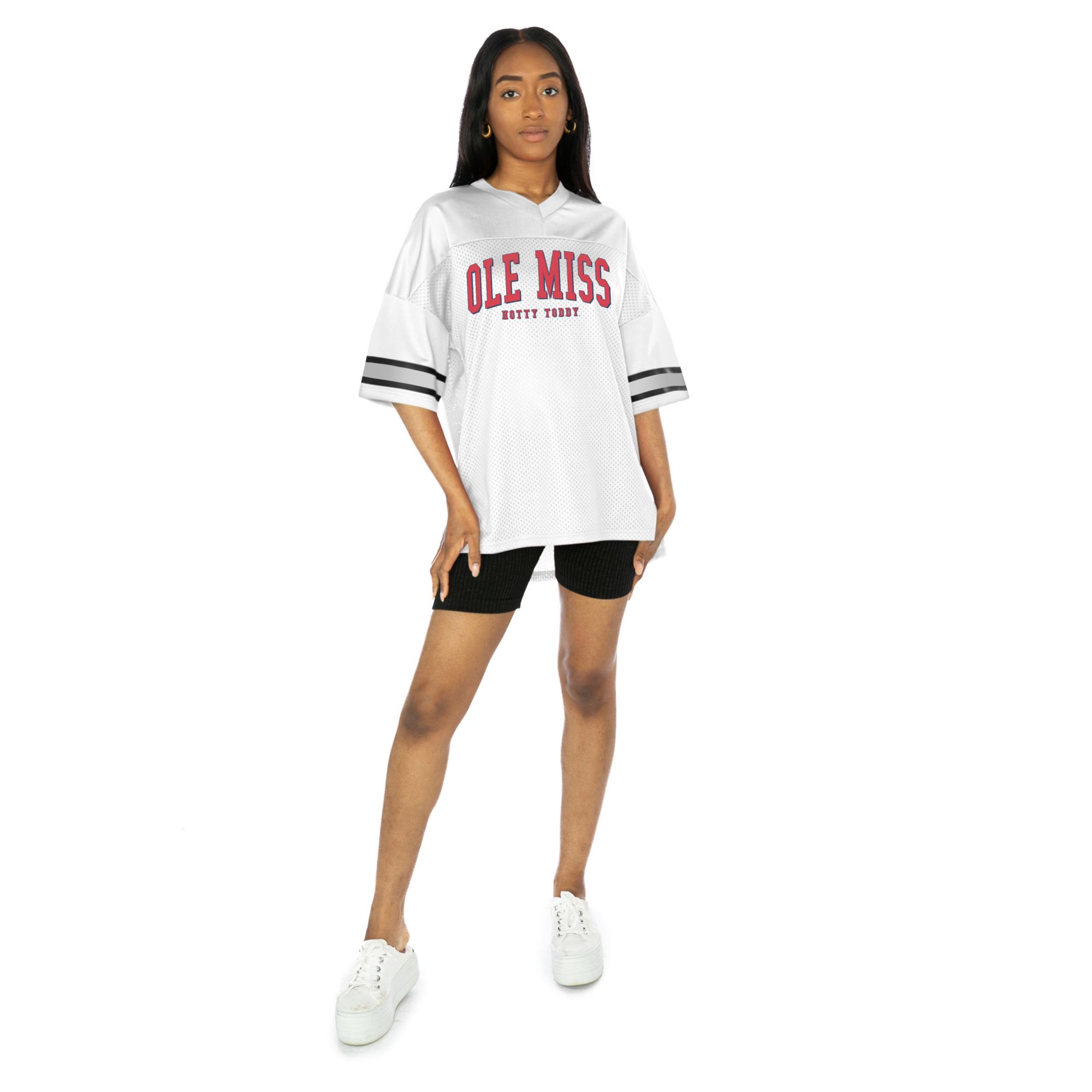 ole miss jersey dress Gameday Couture Women's Rebels White Oversized Jersey, Large attr:spaghetti-straps