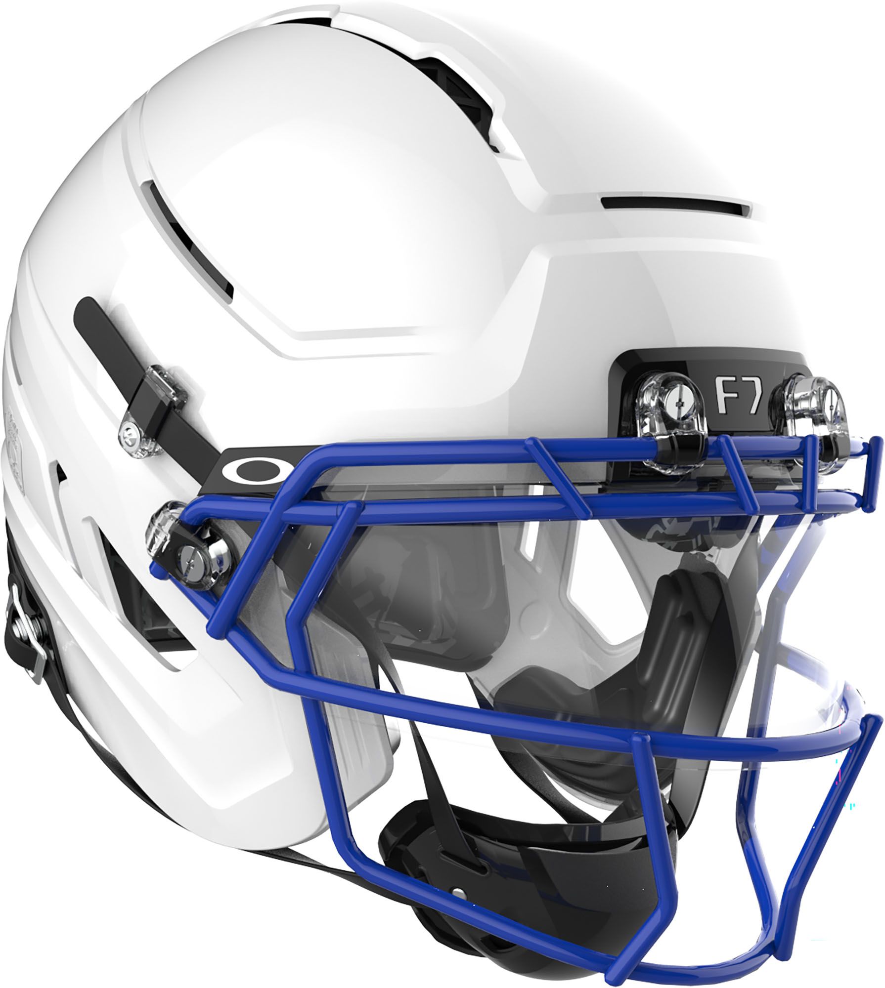 royal blue f7 helmet Schutt VTD Navy Football star safety rating in the Virginia Tech Helmet Ratings with a 1.35 score (Average 5 Schutt F7 Air Varsity Football