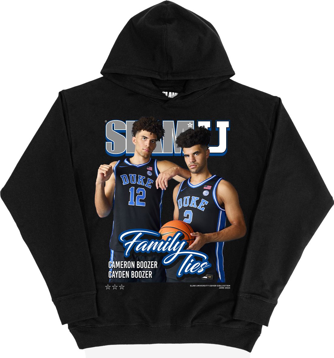 SLAM Adult Duke Blue Devils Boozer Brothers Cover White Hoodie