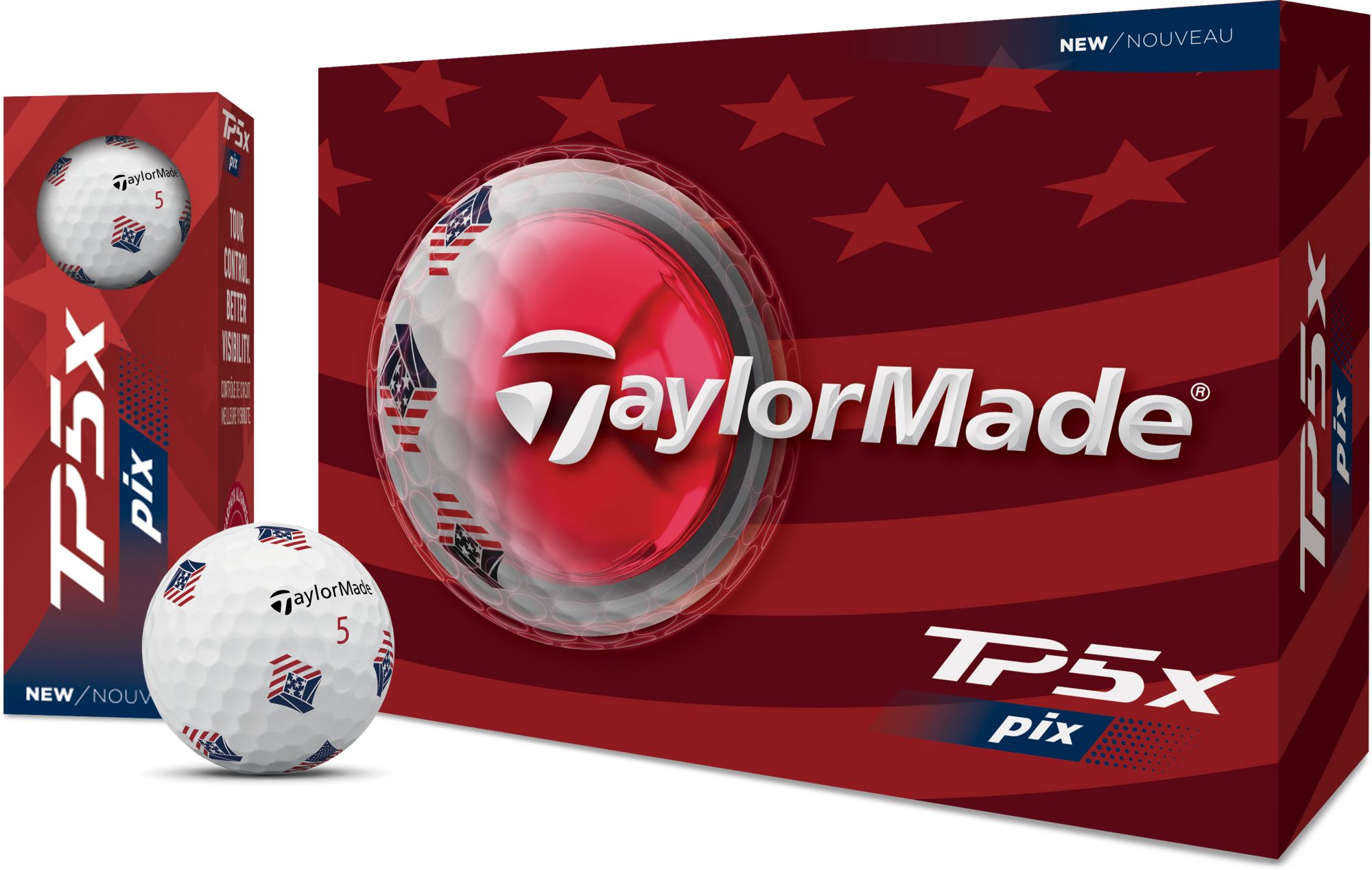TaylorMade 2026 TP5x pix USA Golf Balls | Golf Galaxy