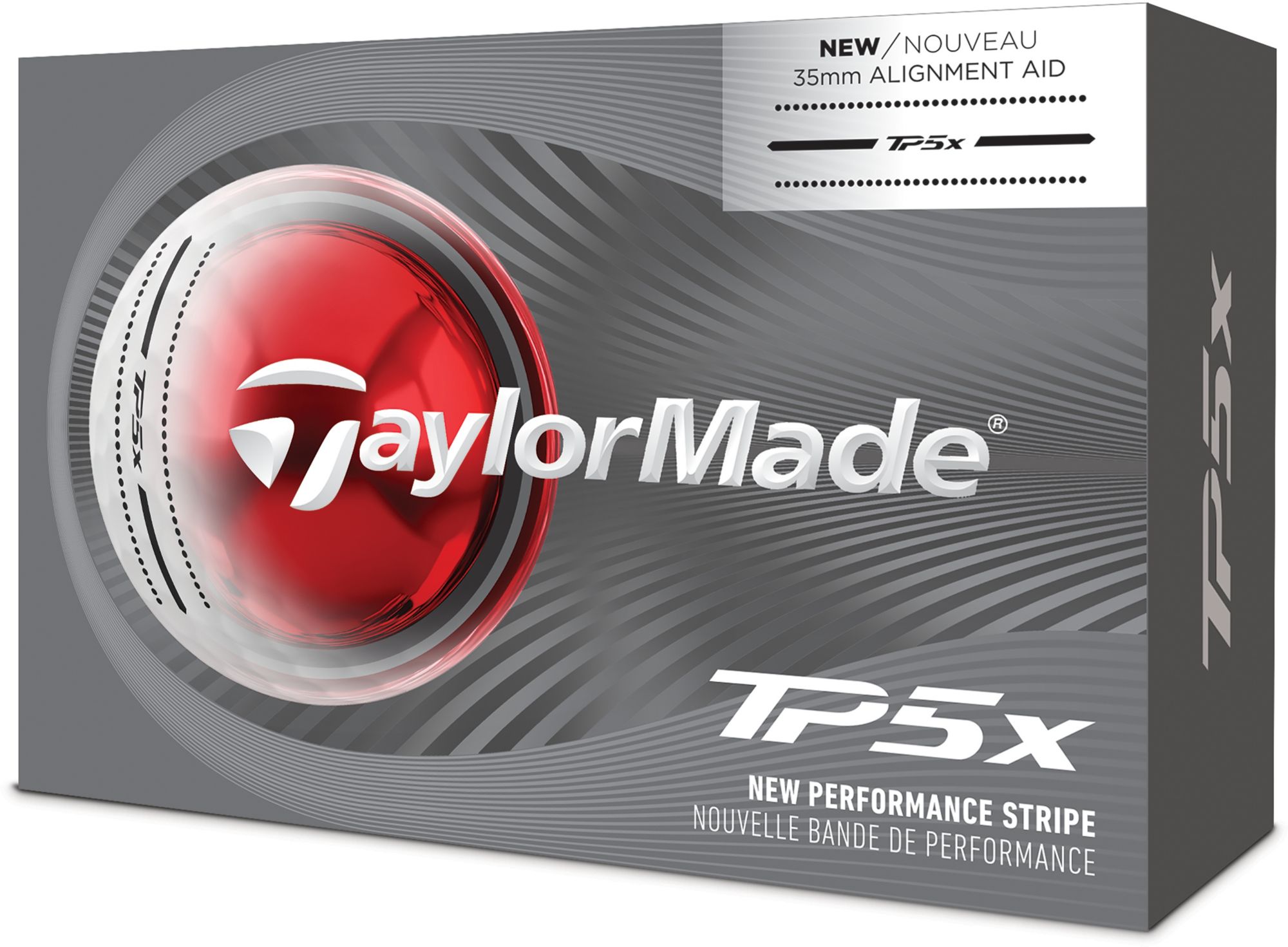 TaylorMade 2026 TP5x Performance Stripe Golf Balls - 6 Pack