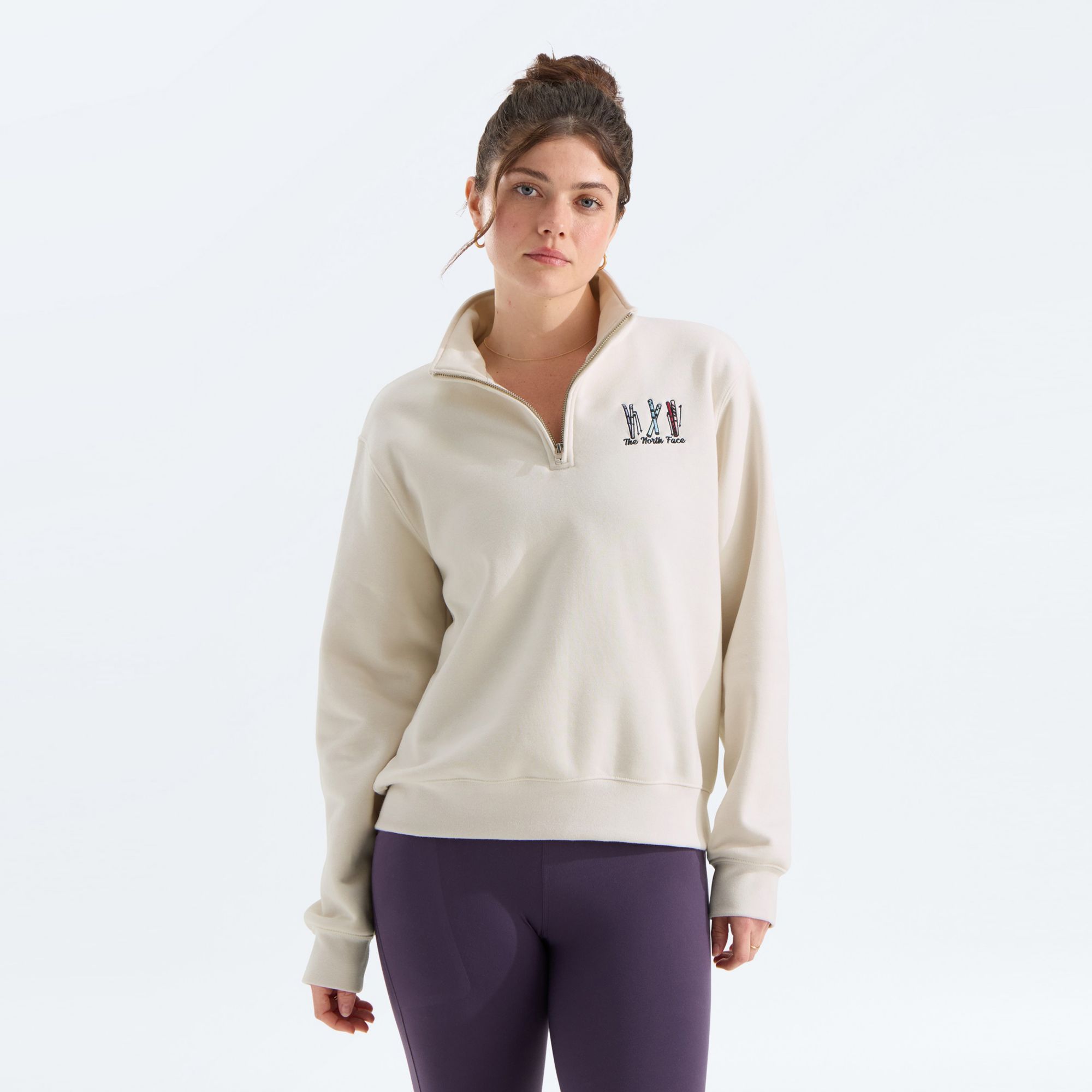 The North Face Women's Ski Embroidered Relaxed 1/4-Zip Graphic