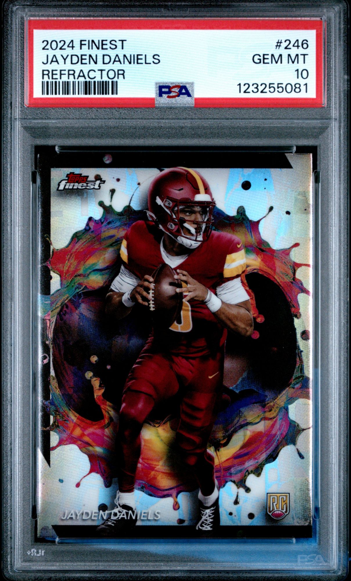 2024 Topps Finest 246 Jayden Daniels Refractor PSA 10 | Dick's