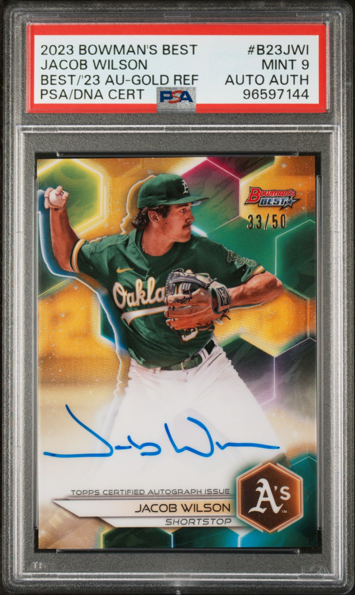 2023 Bowman's Best Best Of 2023 Autographs B23JWI Jacob Wilson