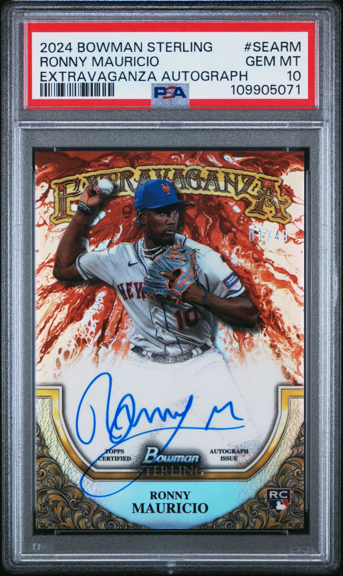 2024 Bowman Sterling Sterling Extravaganza Autographs Searm Ronny