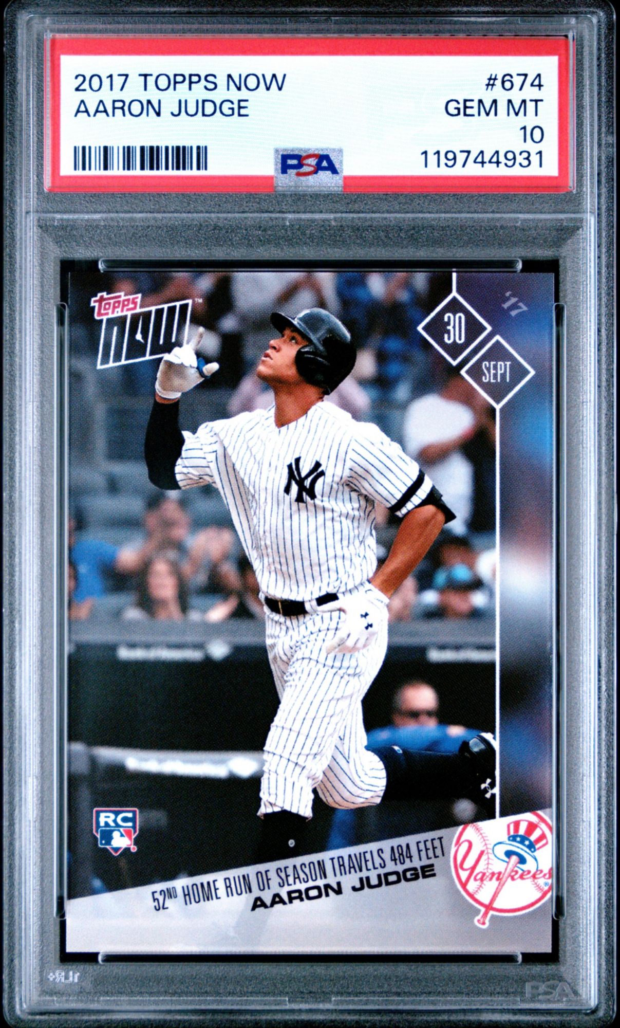 2017 Topps Now 674 Aaron Judge PSA 10 | Dick's Sporting Goods