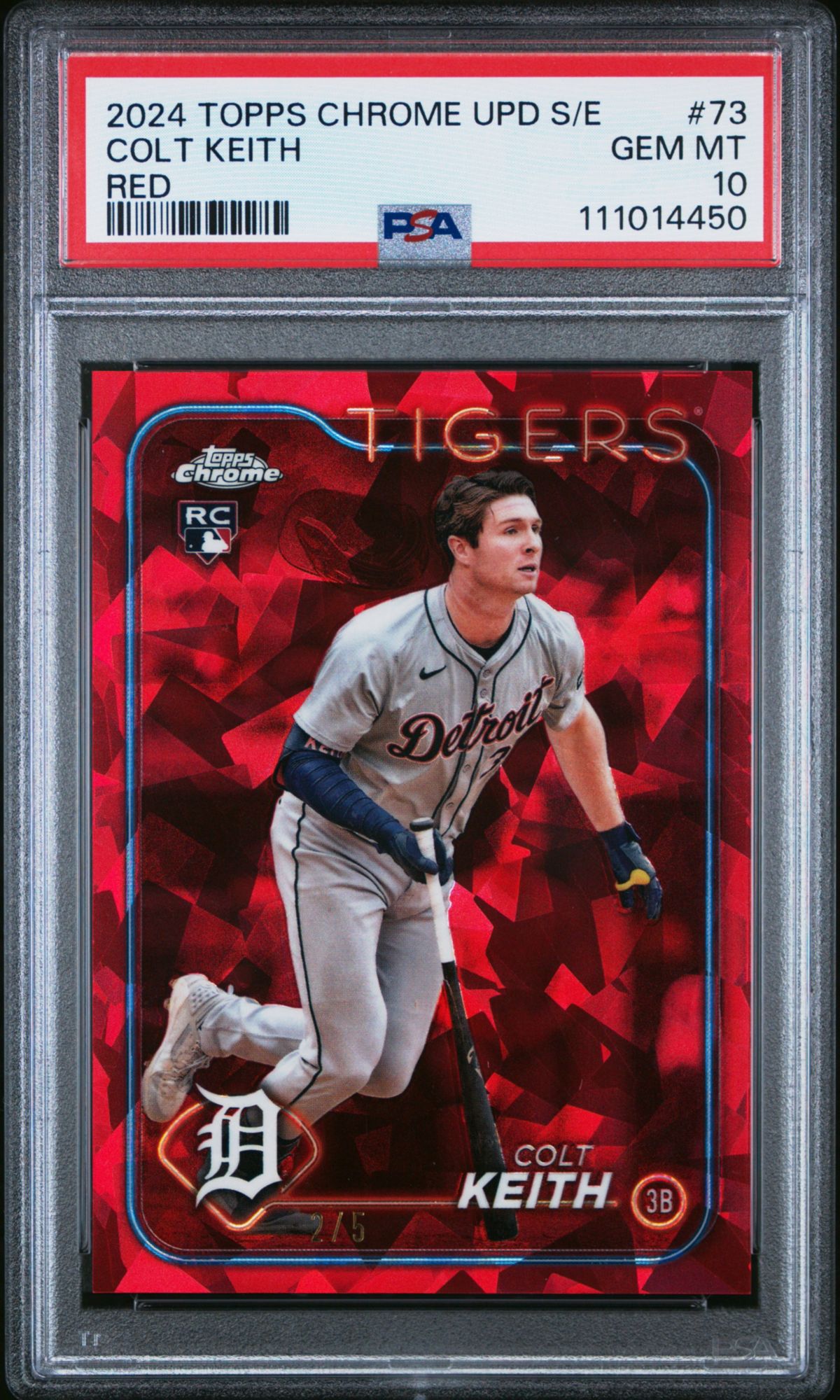 ꧁ Pierre d'Espoir ꧂様オーダーページ 2024 Topps Chrome Sapphire Update Series 73 Colt Keith Red PSA 10