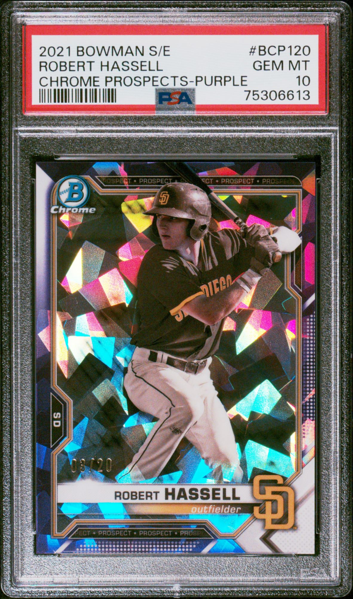 2021 Bowman Sapphire Edition Chrome Prospects BCP120 Robert
