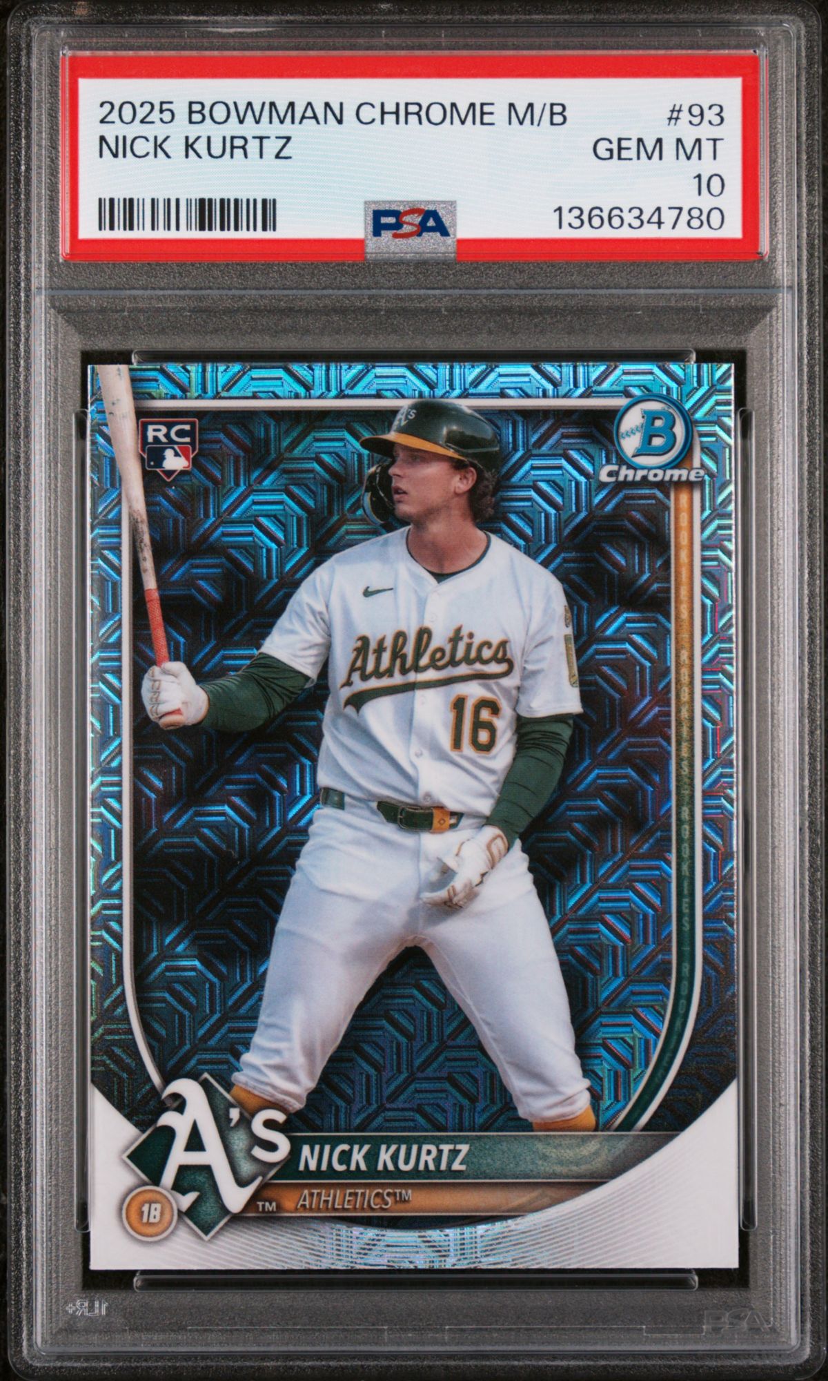 2025 Bowman Chrome Mega Box 93 Nick Kurtz PSA 10 | Dick's Sporting
