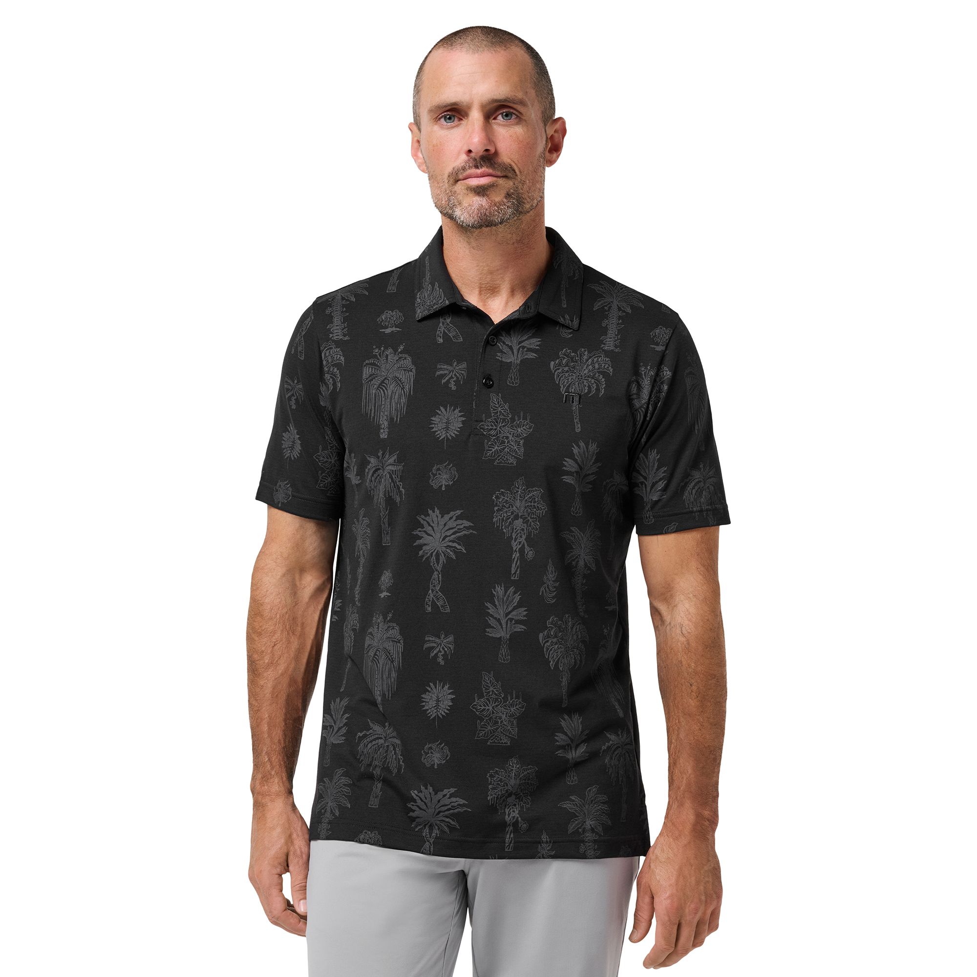 TravisMathew Men's Salt Mist Performance Jersey Golf Polo | Golf