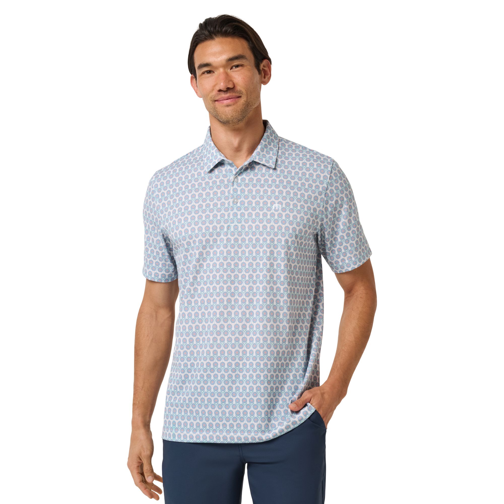 TravisMathew Men's Performance Jersey Paradise Golf Polo | Golf Galaxy