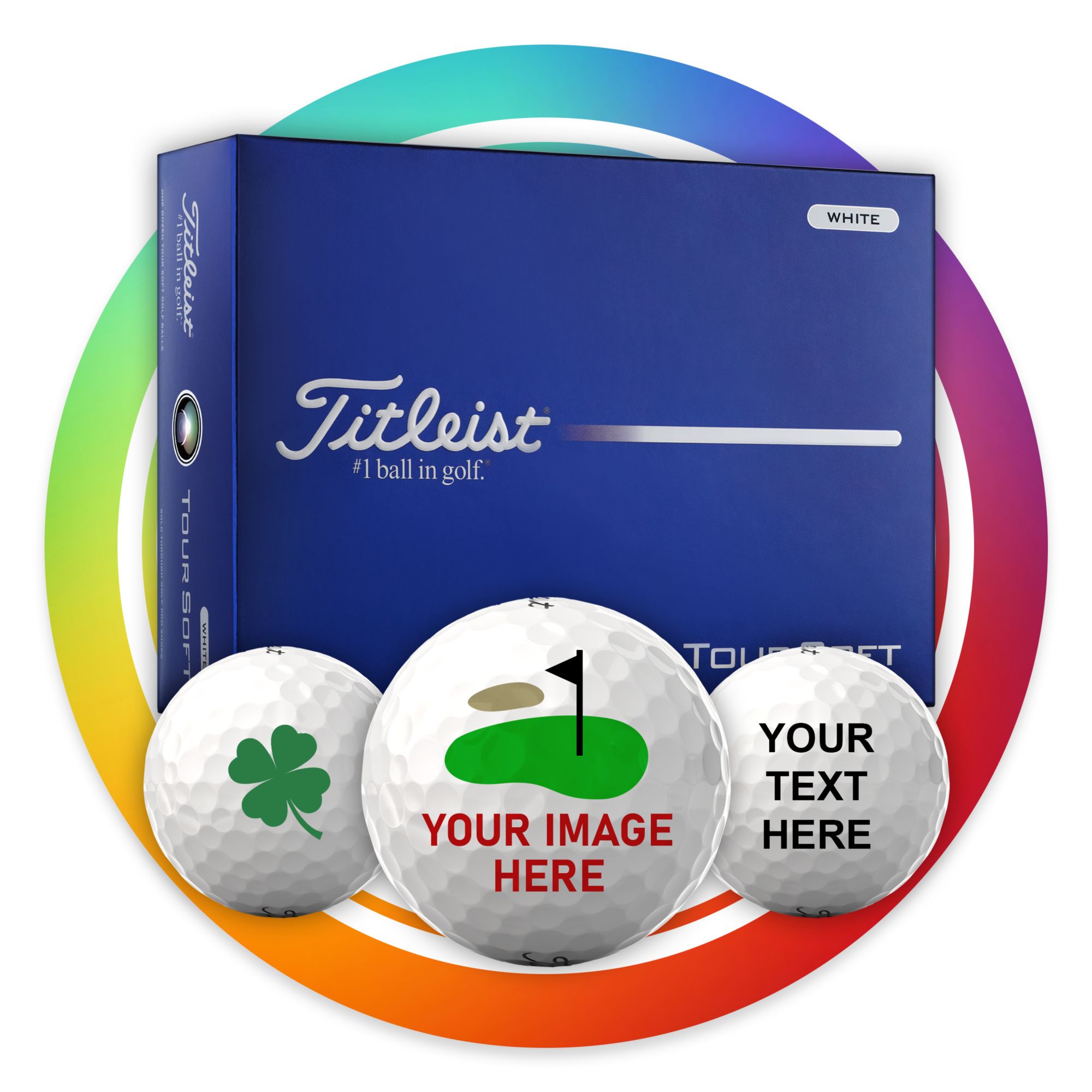 Titleist 2026 Tour Soft Personalized Golf Balls | Golf Galaxy