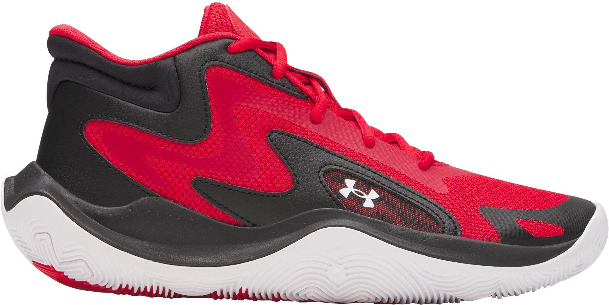 Under Armour Basketball Shoes Red Black Youth Size M9 W10.5 Athletic Sneakers‎ Amazon.com | Under Armour Grade School UA Jet  main image 3