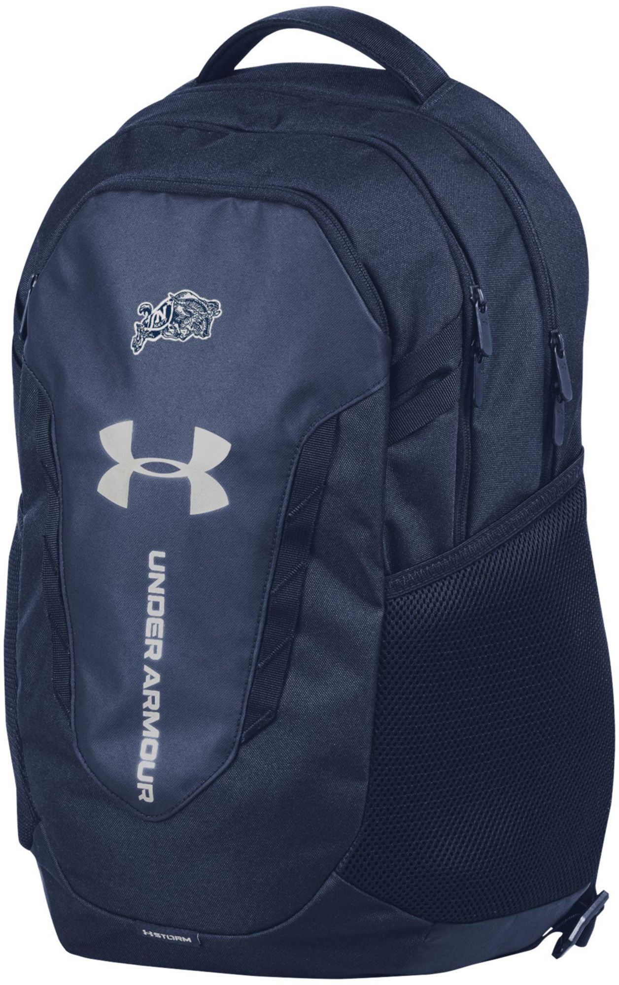 Under Armour ヘッドホン ネイビー Under Armour Navy Midshipmen Black Hustle 6.0 Backpack | Dick's