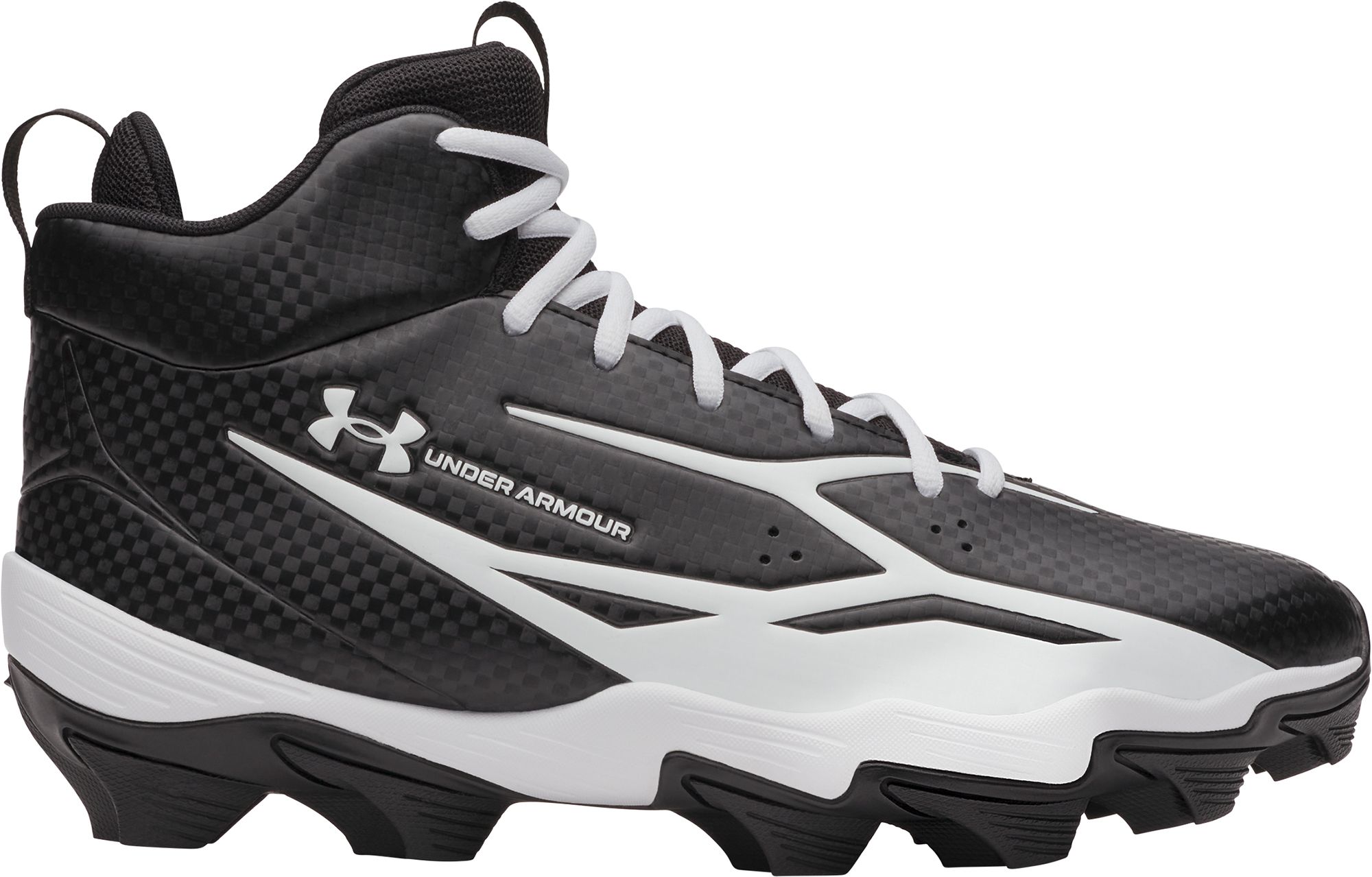 Under Armour Highlight RM Football Cleats Shoes Black White‎ Men\'s size 9 Under Armour UA Highlight Franchise Rm 2.0 Sz 11.5 Black  main image 2