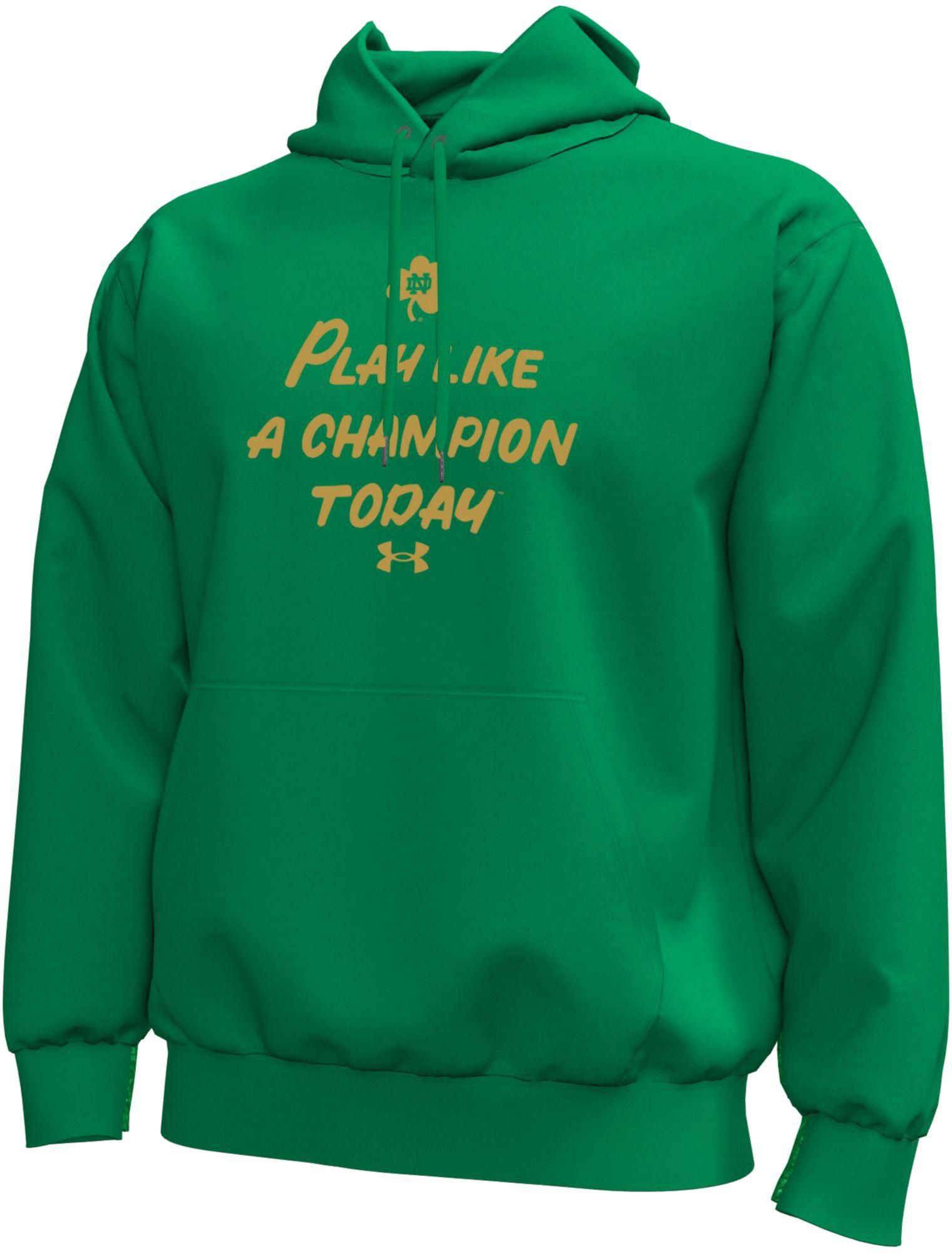 Under Armour Men's Notre Dame Icon Hoodie | Dick's Sporting Goods