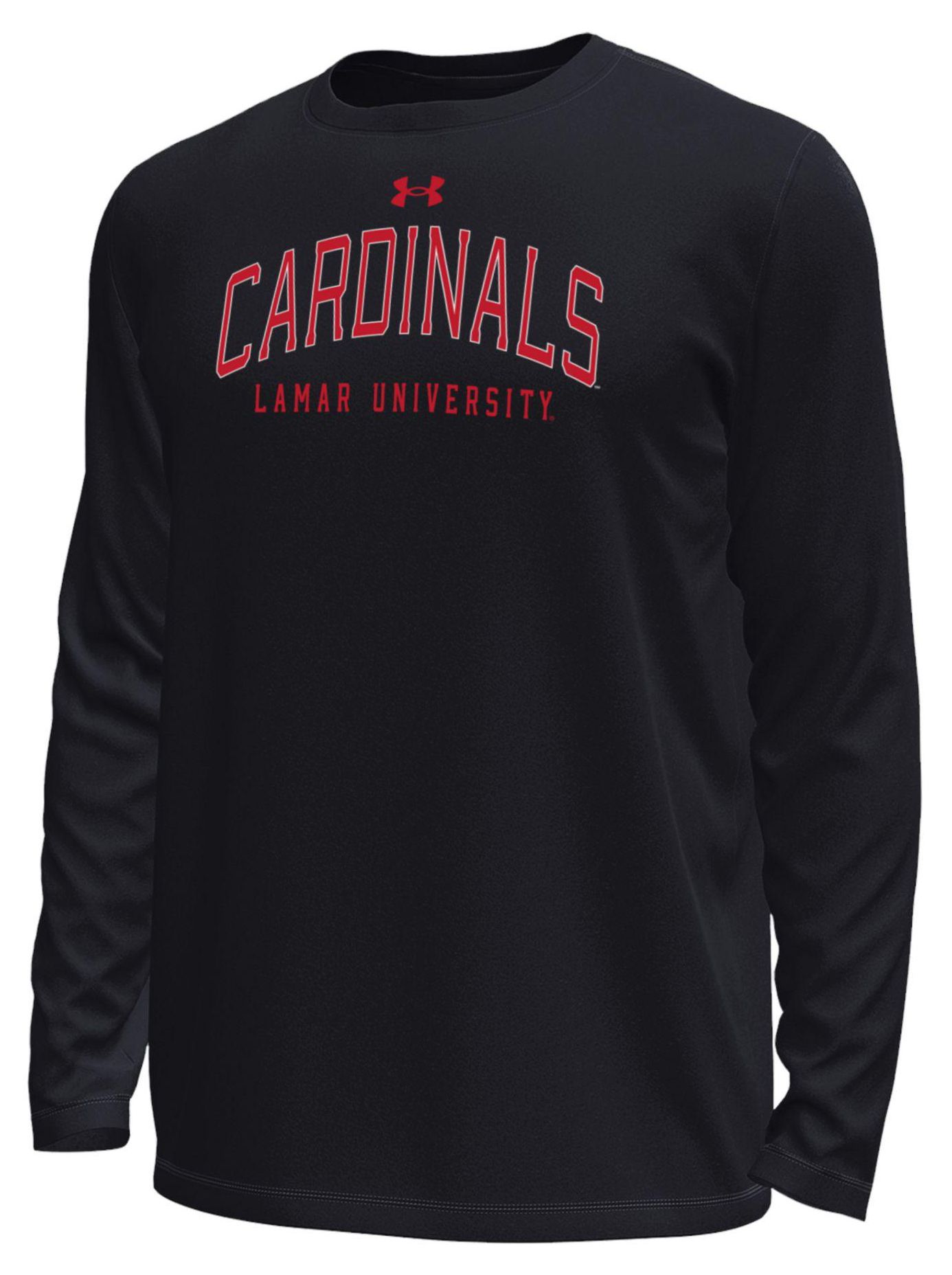 極美品 UNDER ARMOUR ウスターウォリアーズ ラガーシャツ YLG Under Armour Men's Lamar Cardinals Black Tech Long Sleeve Shirt