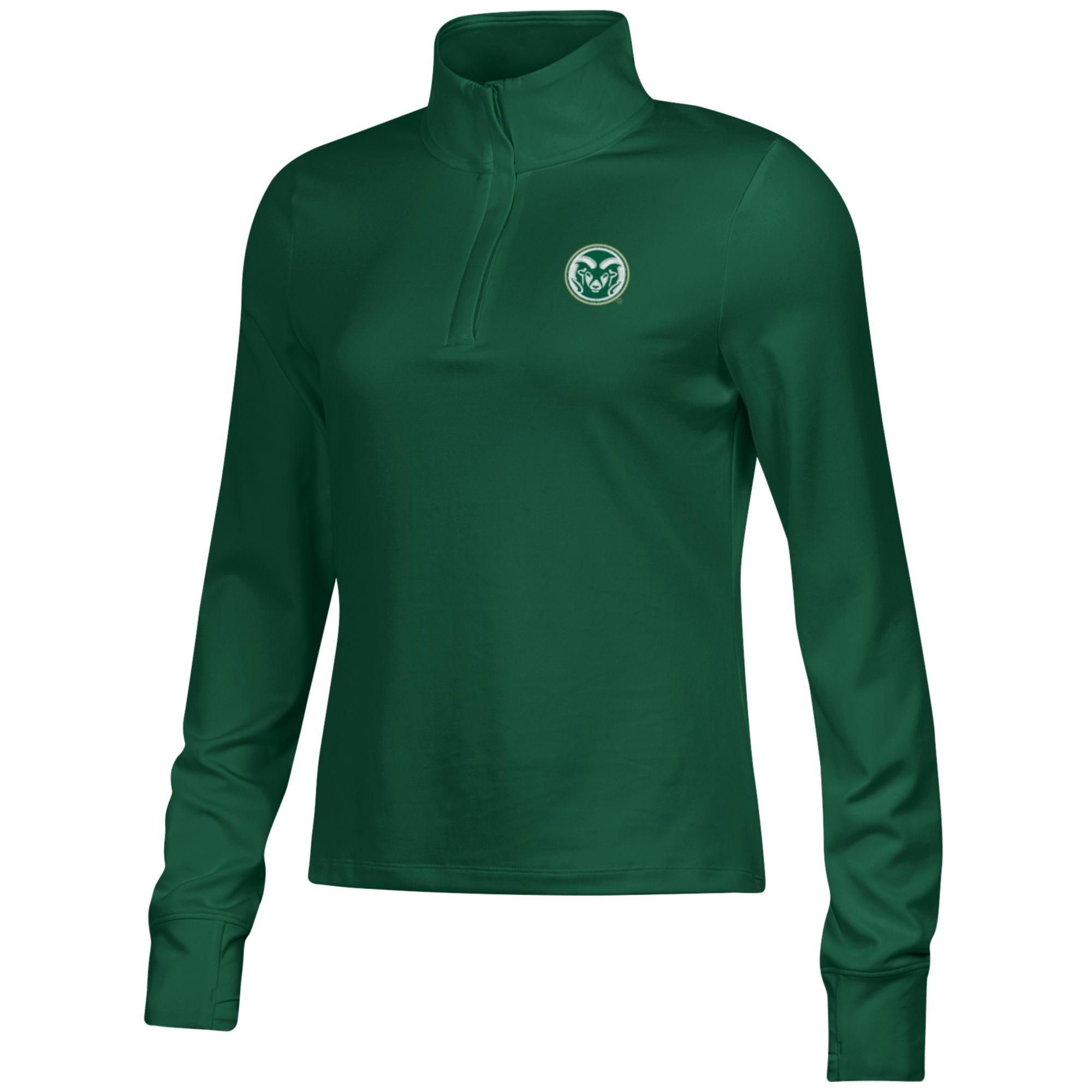 Under Armour Women's Colorado State Rams Green Motion 1/4-Zip