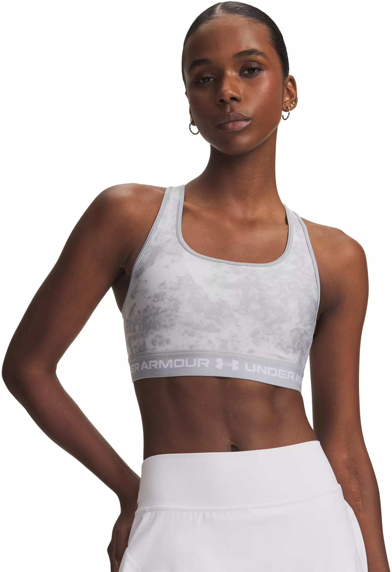 Under Armour Women's Printed Mid Crossback Sports Bra