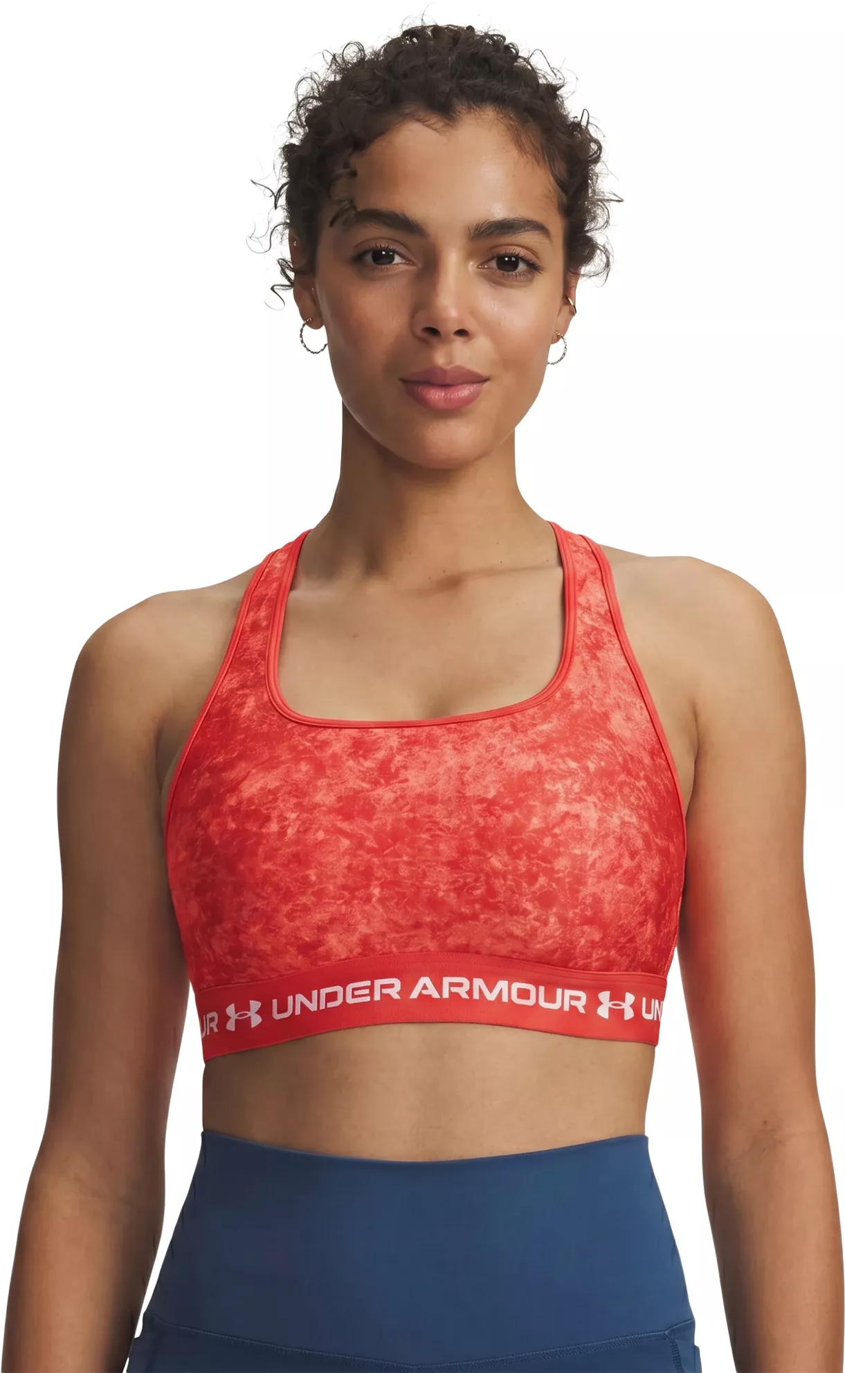 Under Armour Women's Printed Mid Crossback Sports Bra