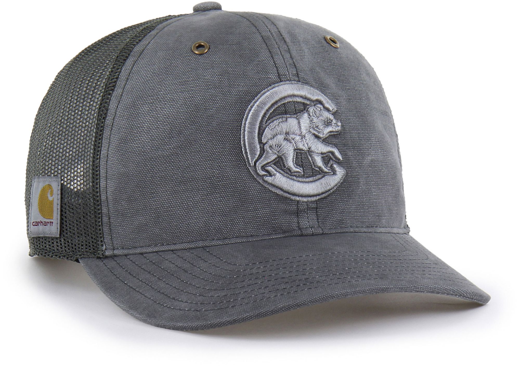 オールドバティック チャップ(8249) Carhartt x '47 Adult Chicago Cubs Charcoal Dyed Trucker Adjustable