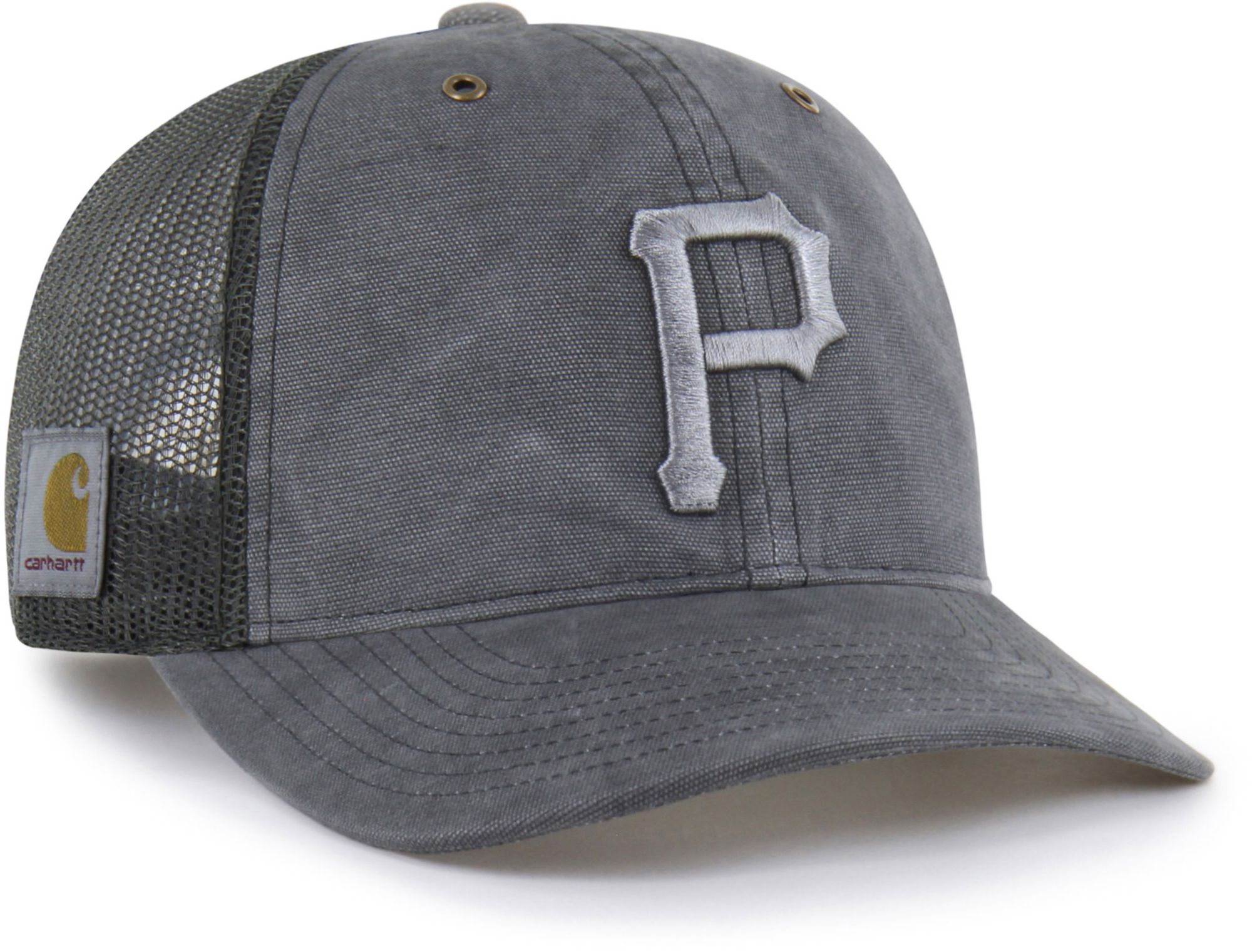Carhartt x '47 Adult Pittsburgh Pirates Charcoal Dyed Trucker