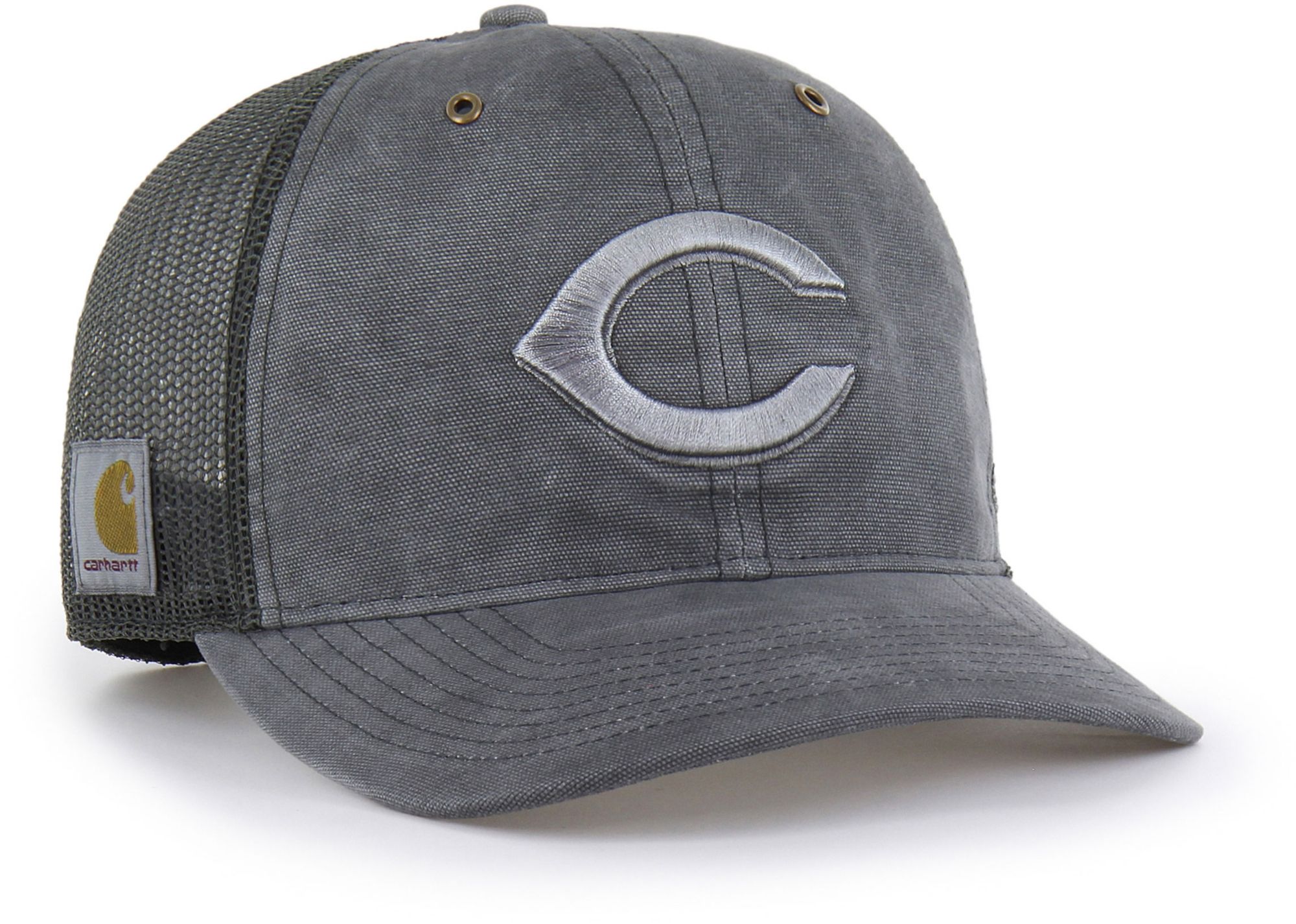 Carhartt x '47 Adult Cincinnati Reds Charcoal Dyed Trucker