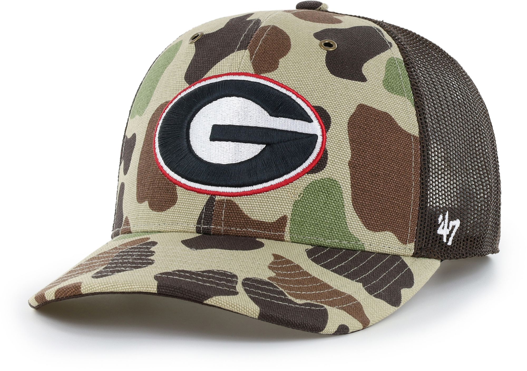 Carhartt x '47 Adult Georgia Bulldogs Duck Camo Adjustable Trucker