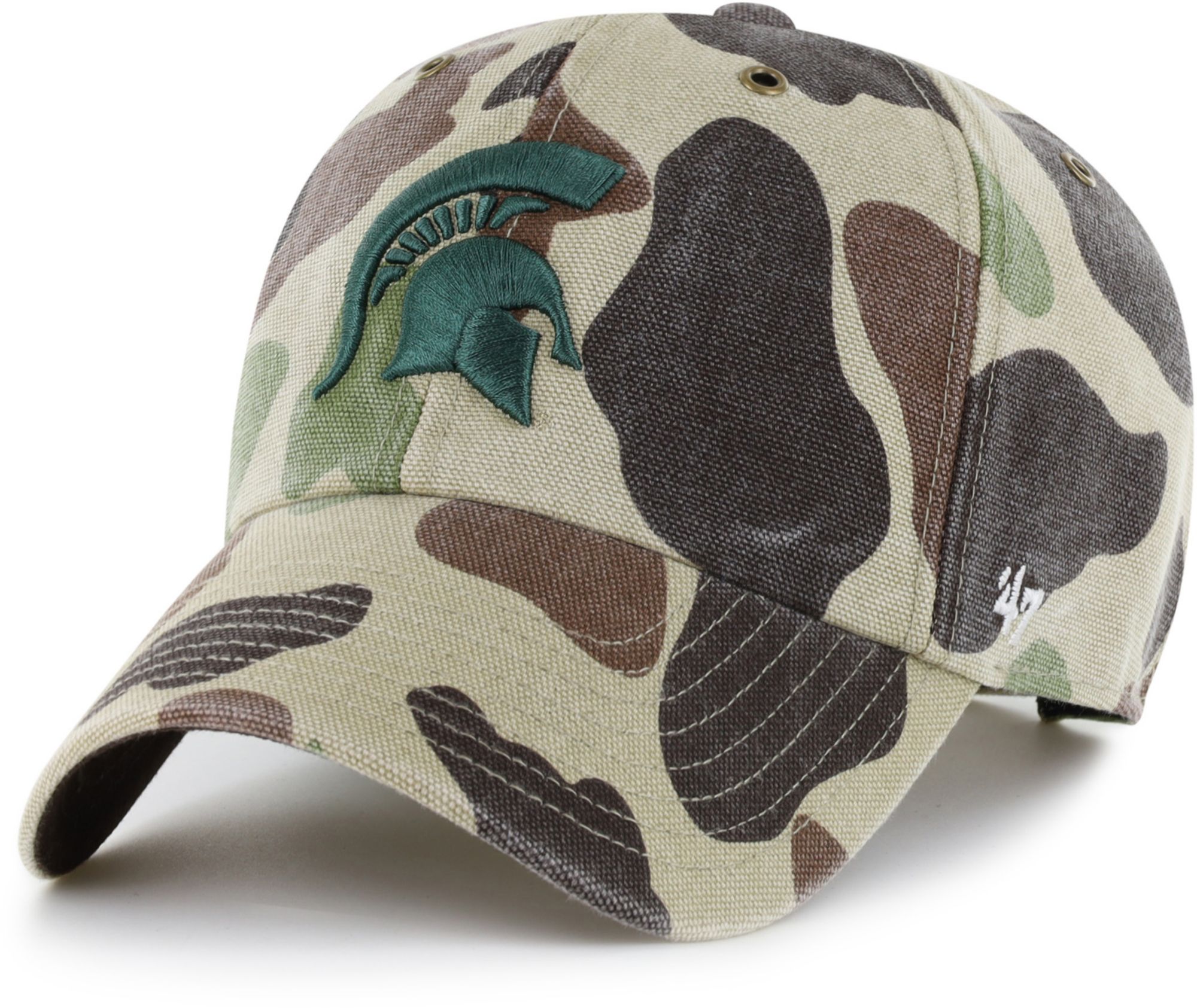Carhartt x '47 Adult Michigan State Spartans Duck Camo Clean Up