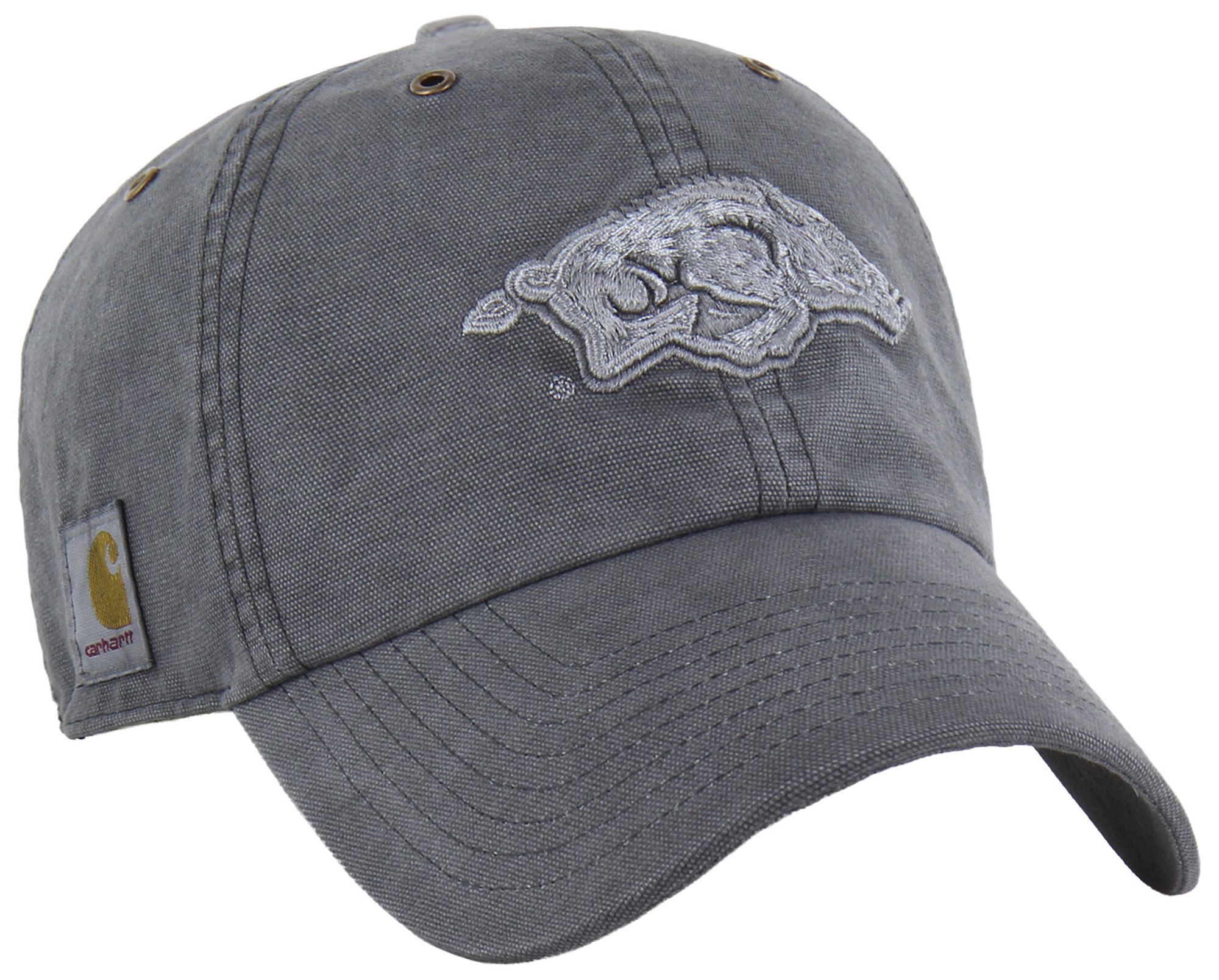 BRONZE AGE グレー USA製 Carhartt x '47 Adult Arkansas Razorbacks Charcoal Dyed Clean Up